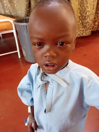 Emmanuel Mutugi after surgery