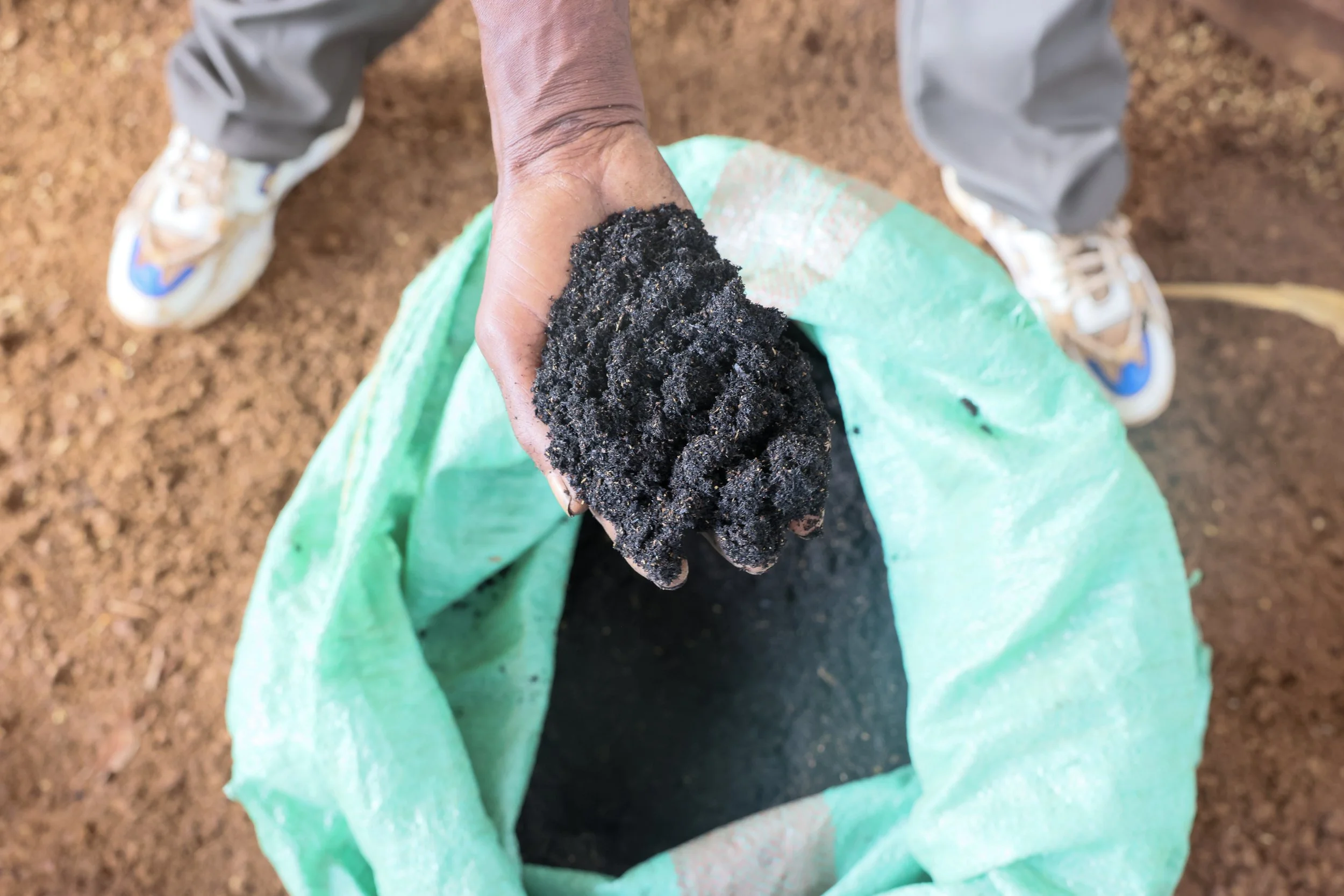carbonized agricultural waste