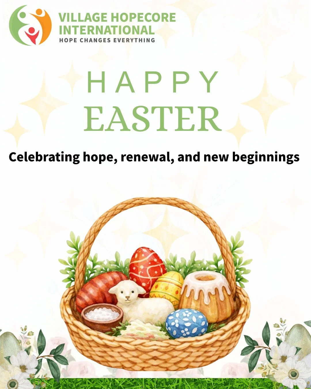 Wishing you a joyful Easter from Village HopeCore International!

This season of renewal reminds us of hope in our lives and our shared responsibility to care for the world around us.

As we celebrate, we are reminded that hope truly changes everythi