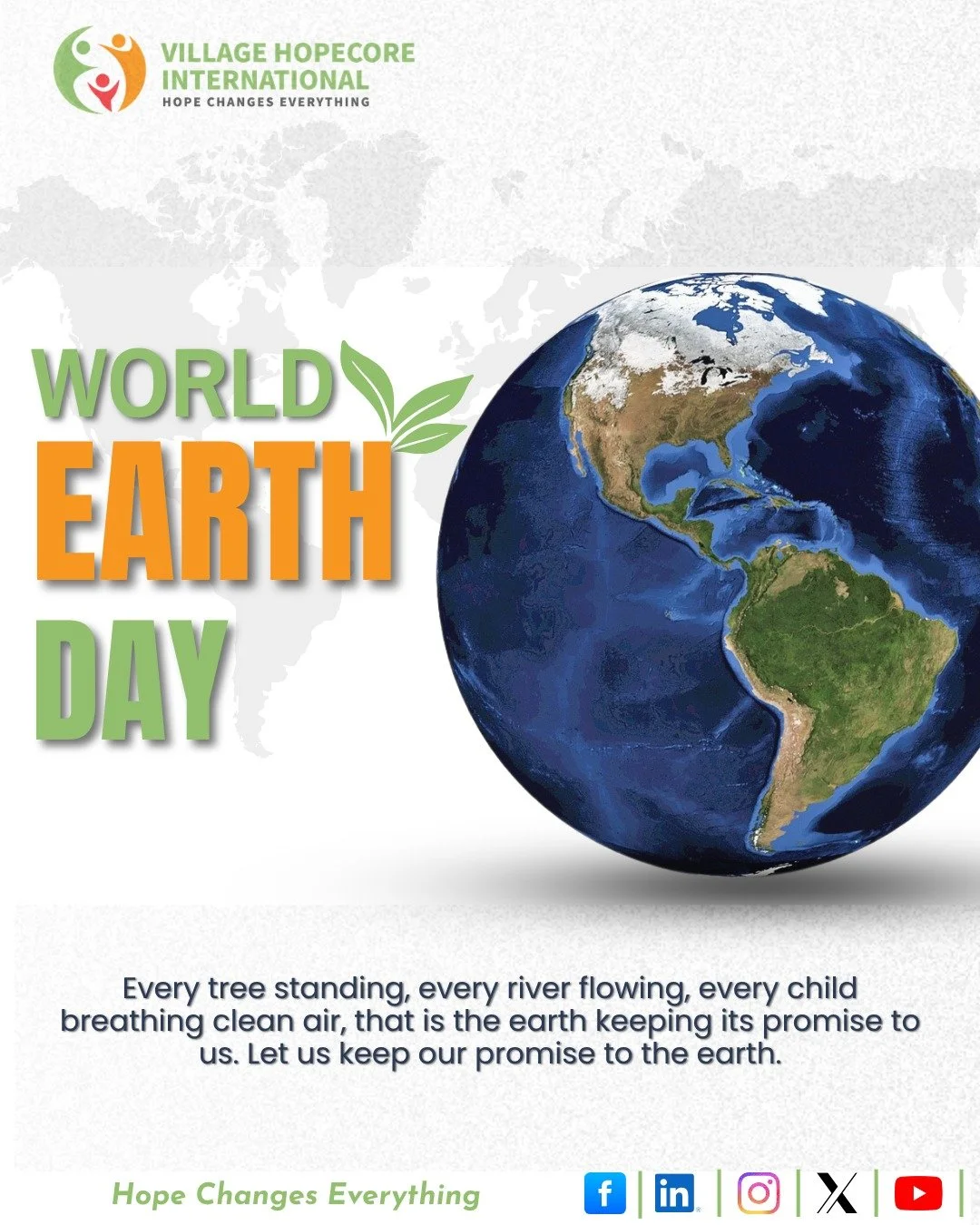 On this World Earth Day, we are glad to raise awareness about environmental challenges and the urgent need to protect and conserve our Mother Earth.

This year&rsquo;s theme, &ldquo;Our Power, Our Planet,&rdquo; calls on all of us to take action. It 