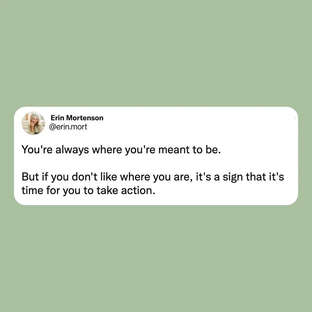 I really do believe that you&rsquo;re always where you&rsquo;re meant to be.

And sometimes, where you&rsquo;re meant to be and where you want to be are two, very different places.

For many years, I didn&rsquo;t want to be where I was at.

I knew wh