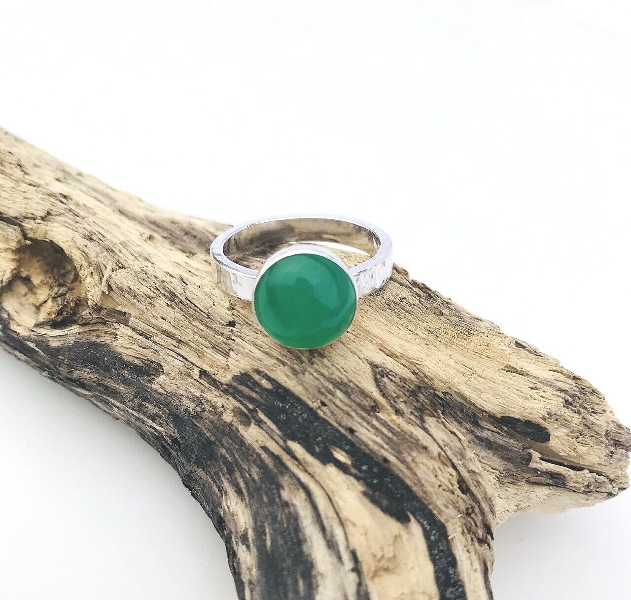Green Agate Ring
