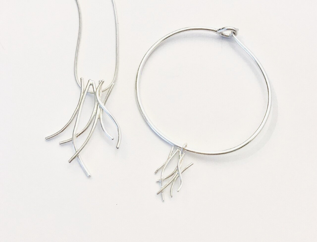 Seagrass Bangle and Necklace