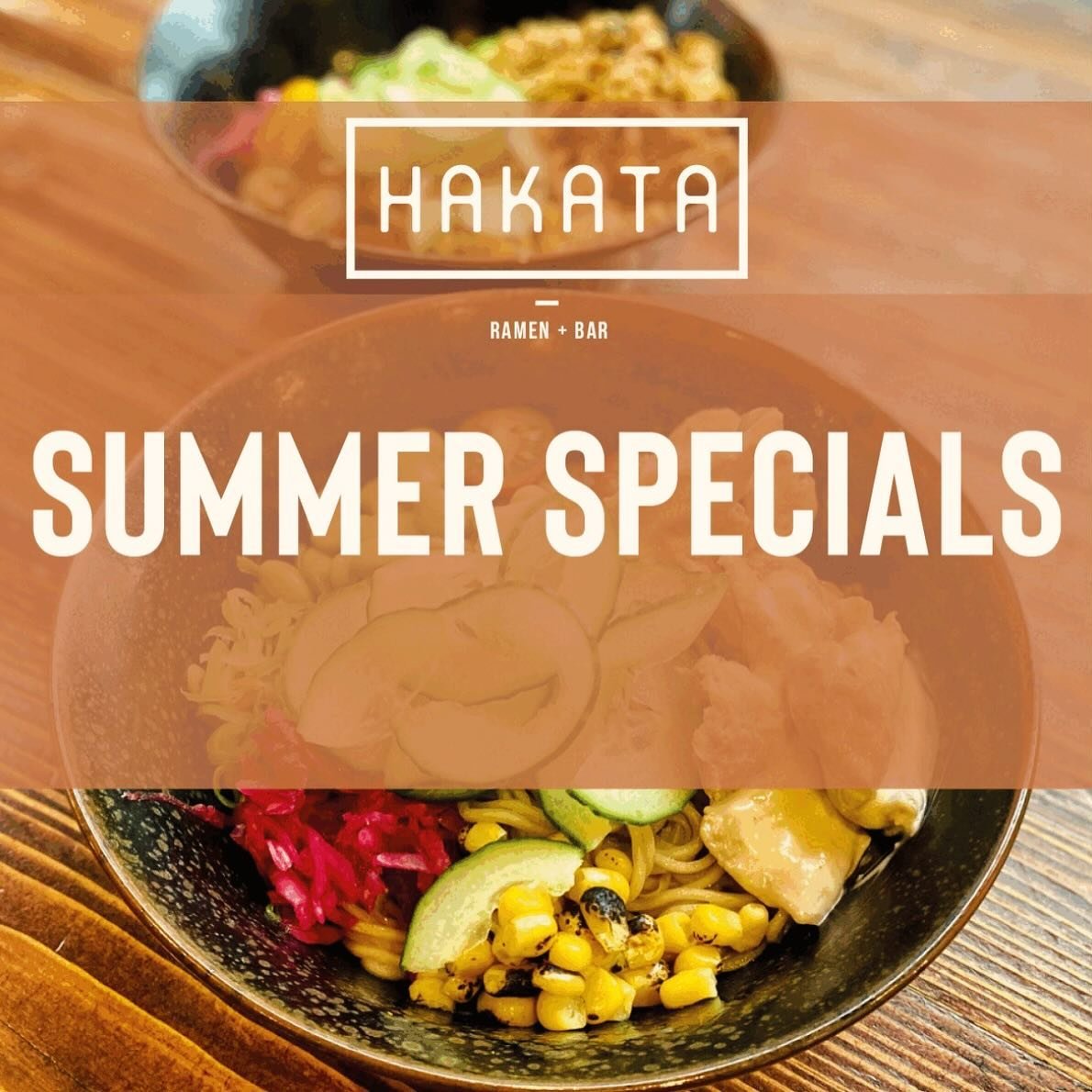 Our Summer Specials Menu now available!

Our popular Hiyashi Chuka (cold ramen salad) makes a welcome return, as is our incredible Rice Lager, made in collaboration with @orbitbeers 

We&rsquo;ve got a beautifully refreshing HANA Yuzu Sake Spritz for