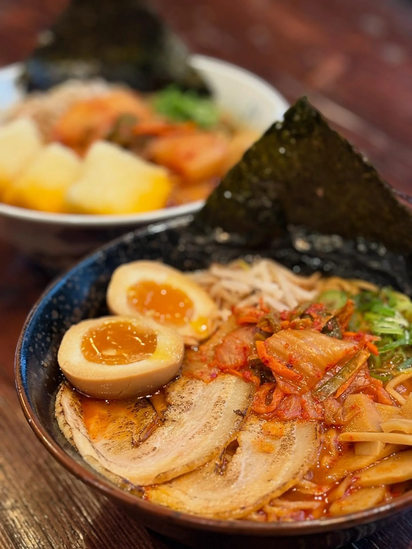 Summer is officially over at HAKATA, as today we launch our new Winter Specials menu&hellip; and it&rsquo;s a spicy one! 🌶️ 🔥 ❤️

Our Kimchi Spicy Miso ramen is back and we have pimped our customer favourite Aubergine Karaage with a spicy kick.

We