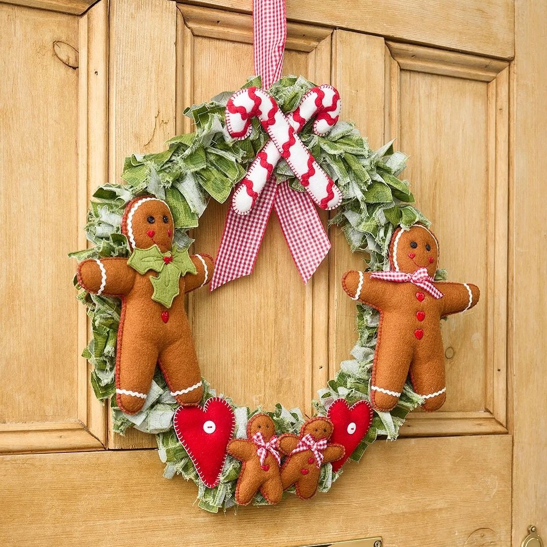 Gingerbread Family Wreath Todays Quilter Kit