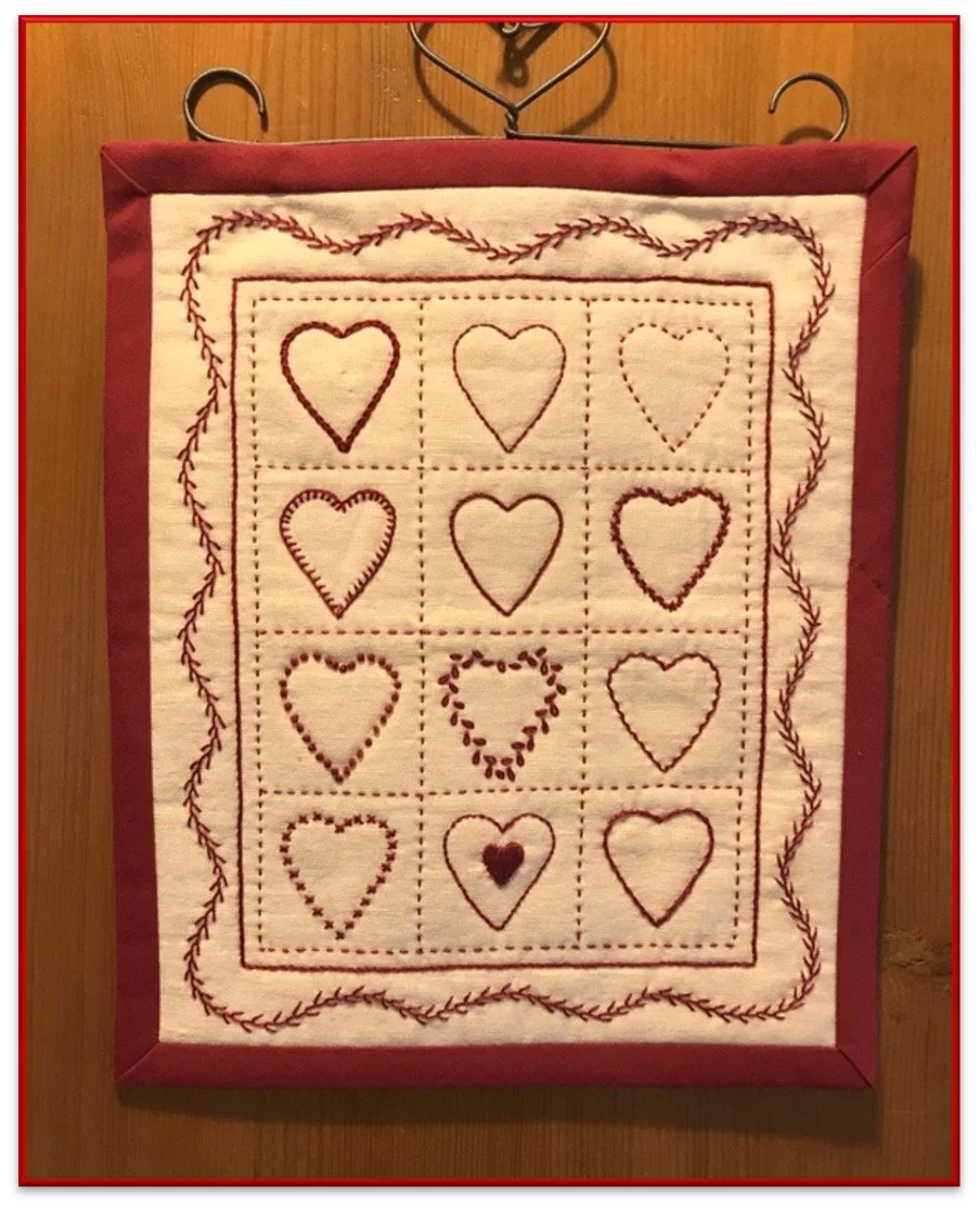 Mini Hearts Sampler Quilt Pattern