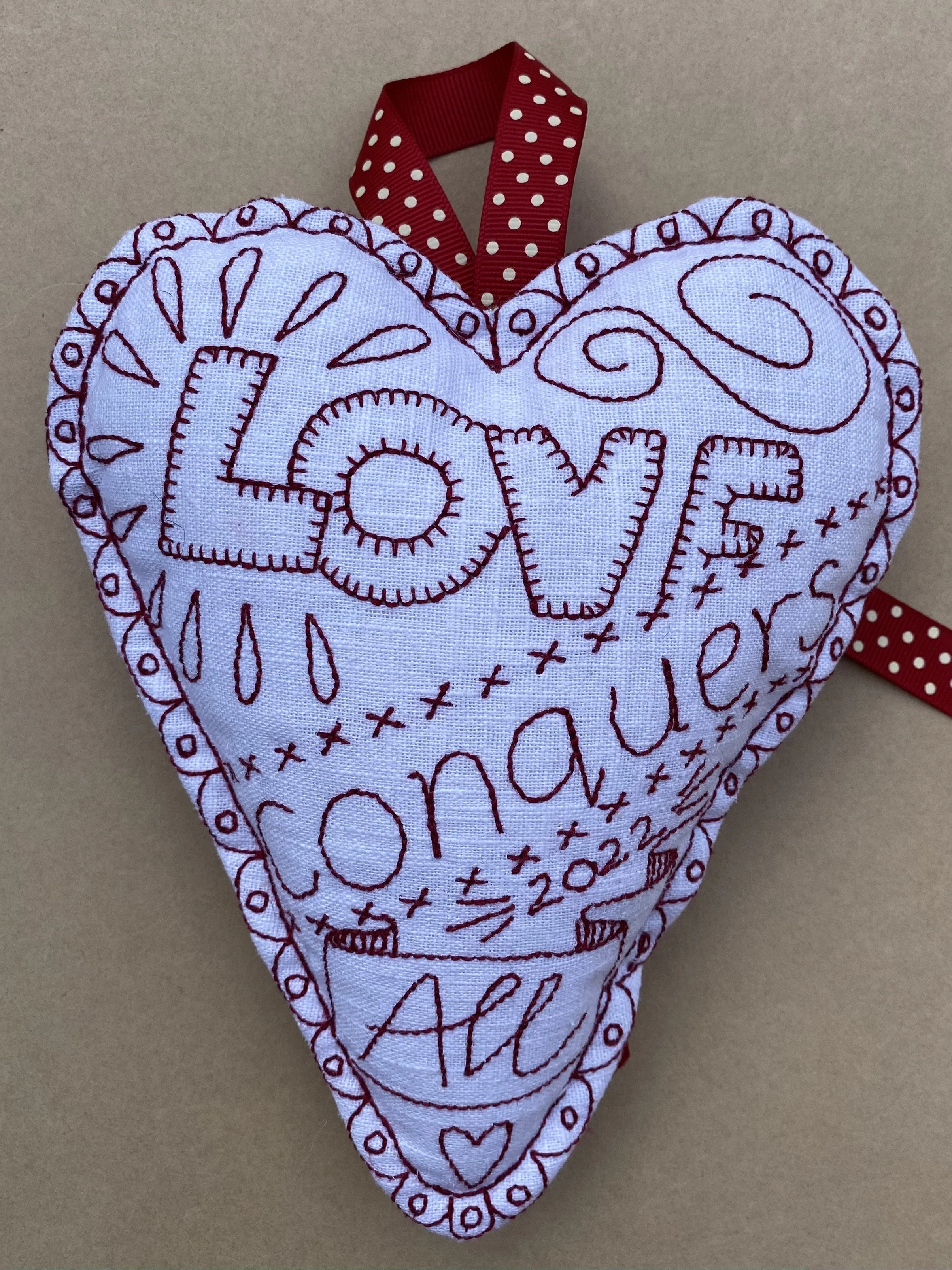 Love Conquers All Hanging Heart Kit