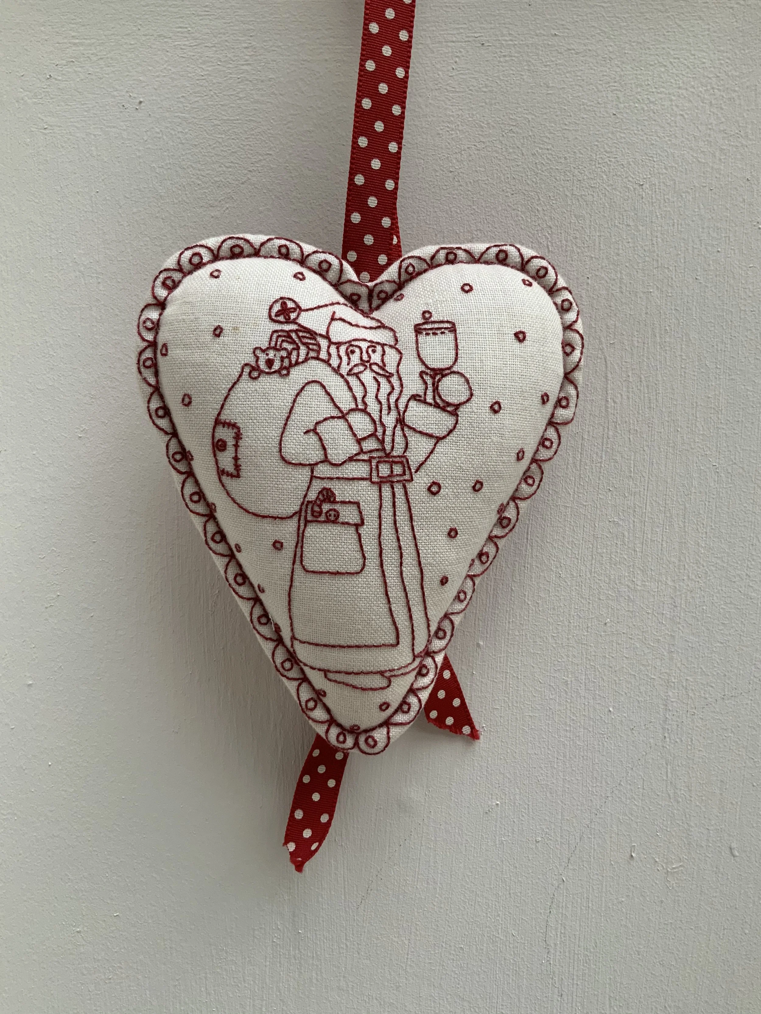 Ho Ho Ho Hanging Heart Pattern