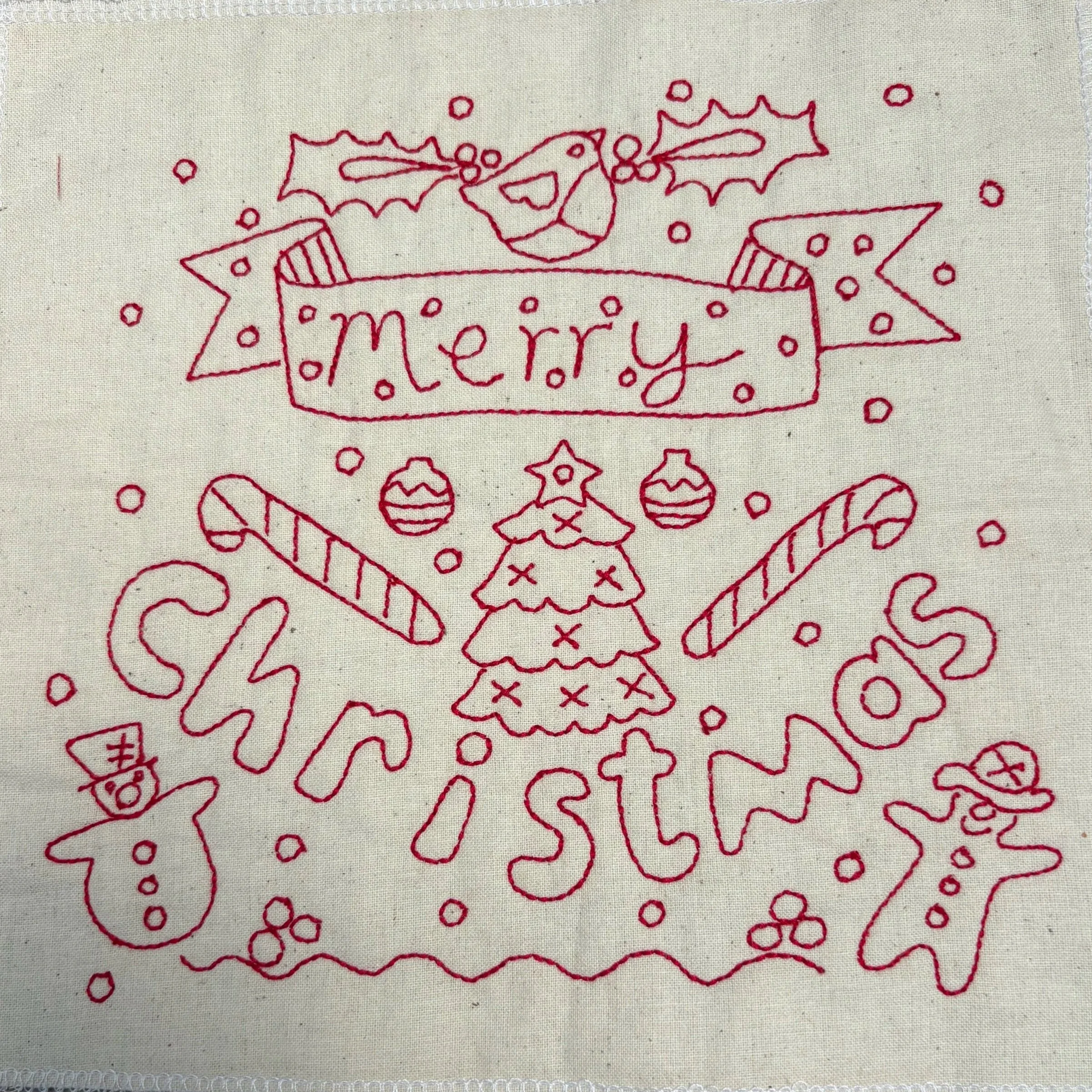 Merry Christmas Embroidery Machine File