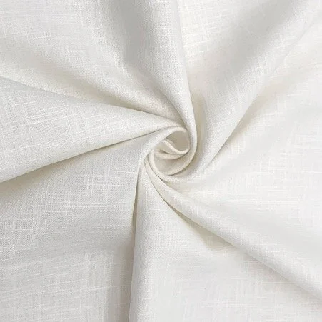 Washed Linen Handle Fabric - White, Ivory, Natural or Stone