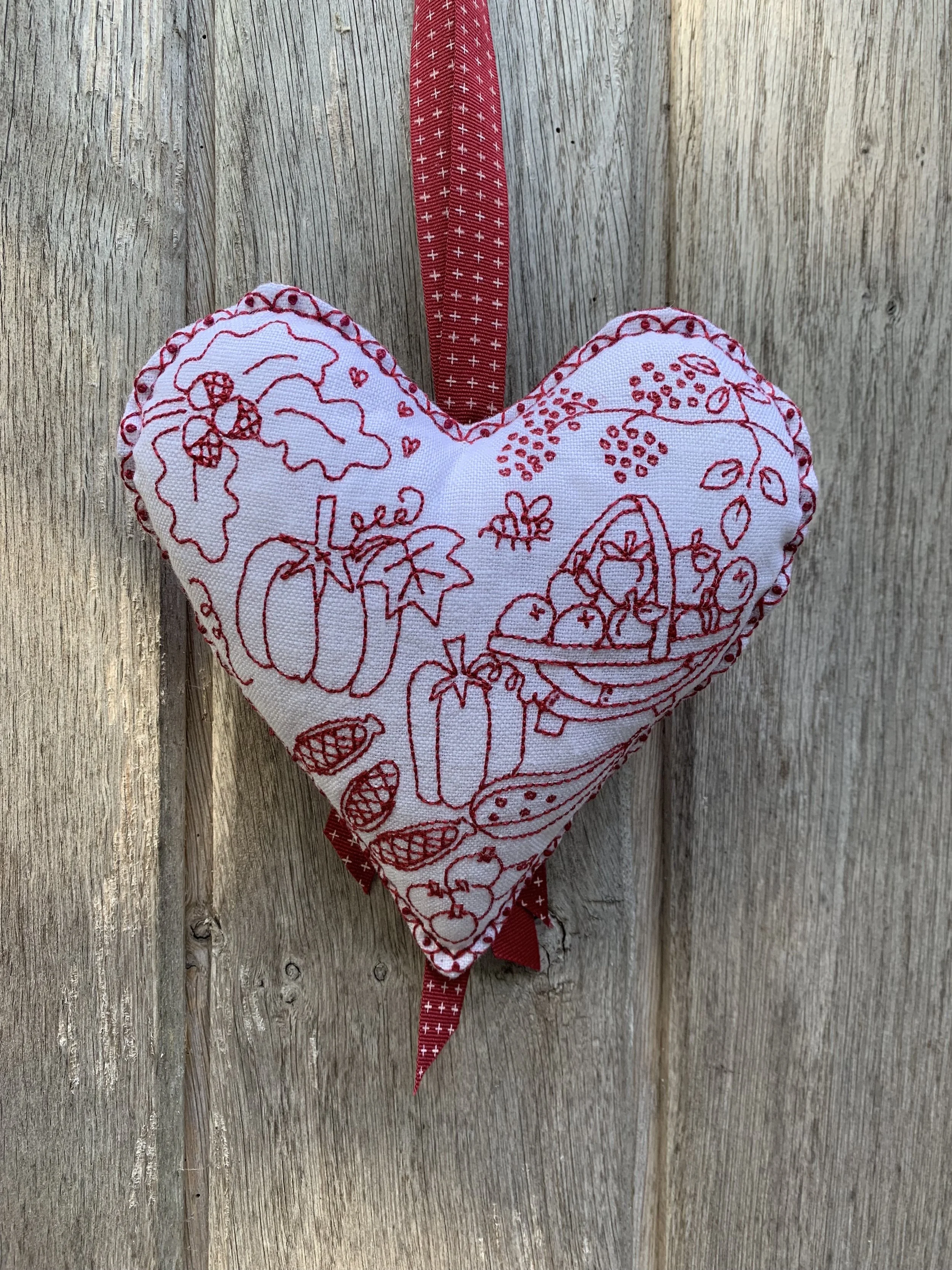 Bountiful Harvest Hanging Heart Pattern