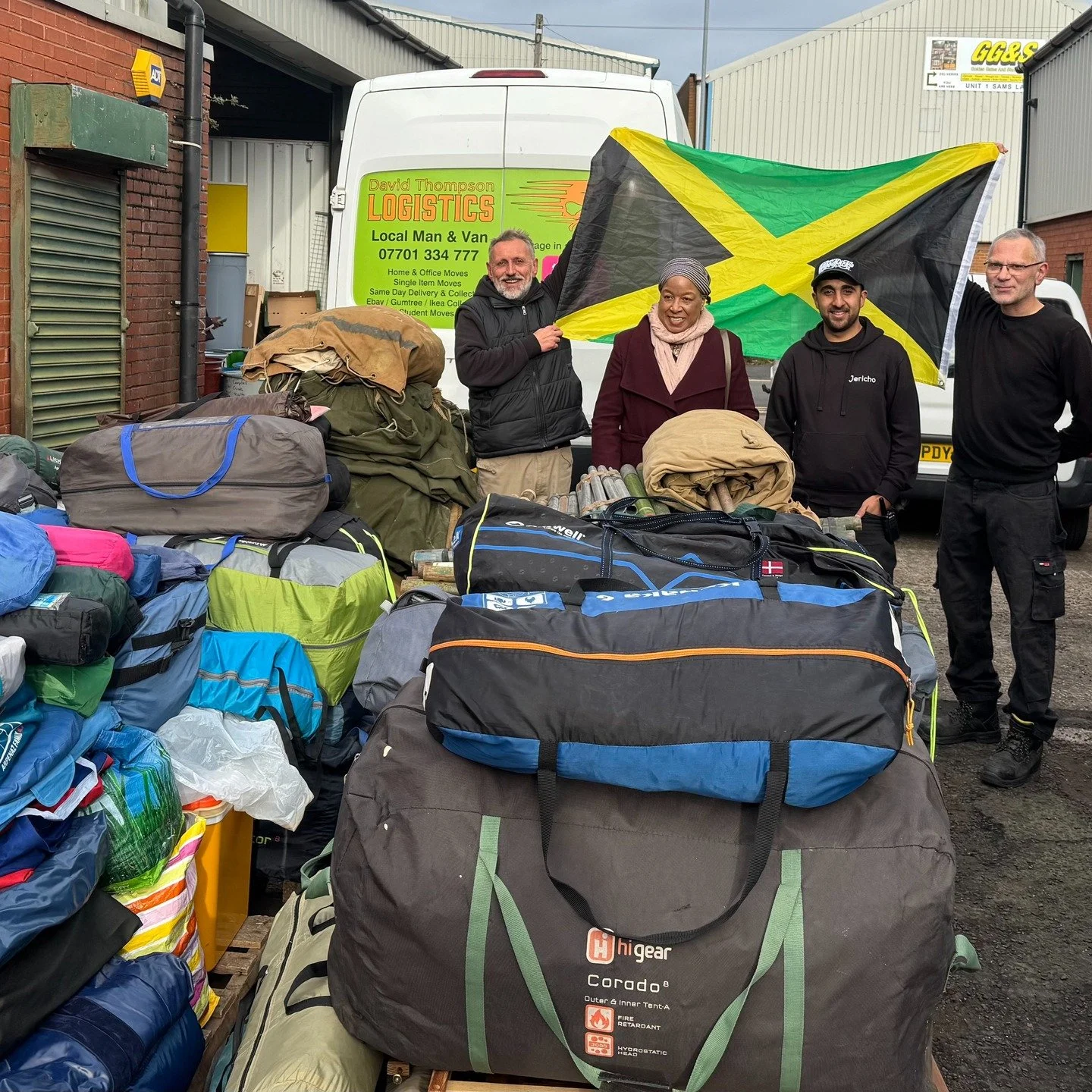 Thanks to your generous donations, we've been able to send a van full of items to support the Jamaica Relief appeal following the devastating impact of Hurricane Melissa. 

This included a large quantity of tents, cool boxes, flasks, sleeping matts, 