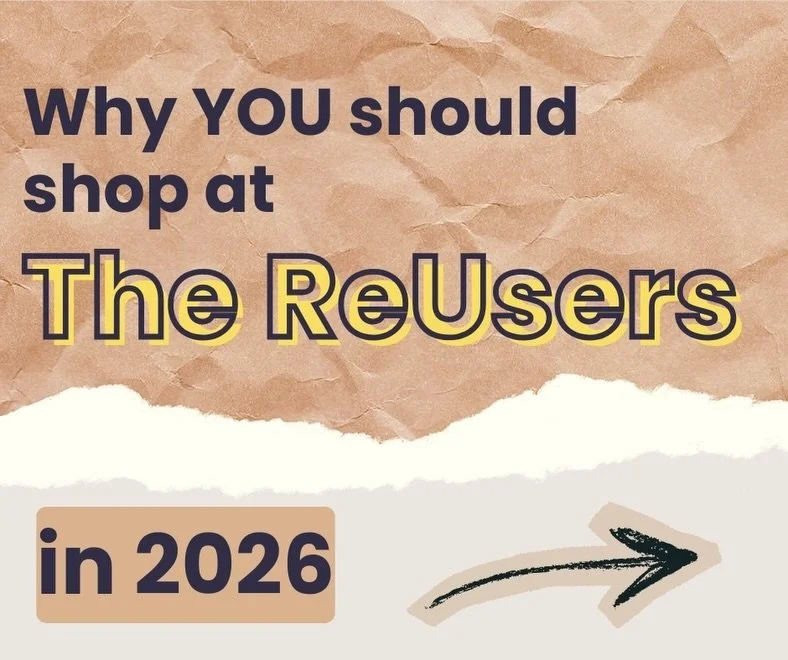 2026 plan - shop at The ReUsers🙂&zwj;↕️

Why?
✅ find items you can&rsquo;t get anywhere else
✅ get good quality items for budget friendly prices 
✅ divert good condition items from landfill 
&amp; most importantly:
✅ support people facing complex ba
