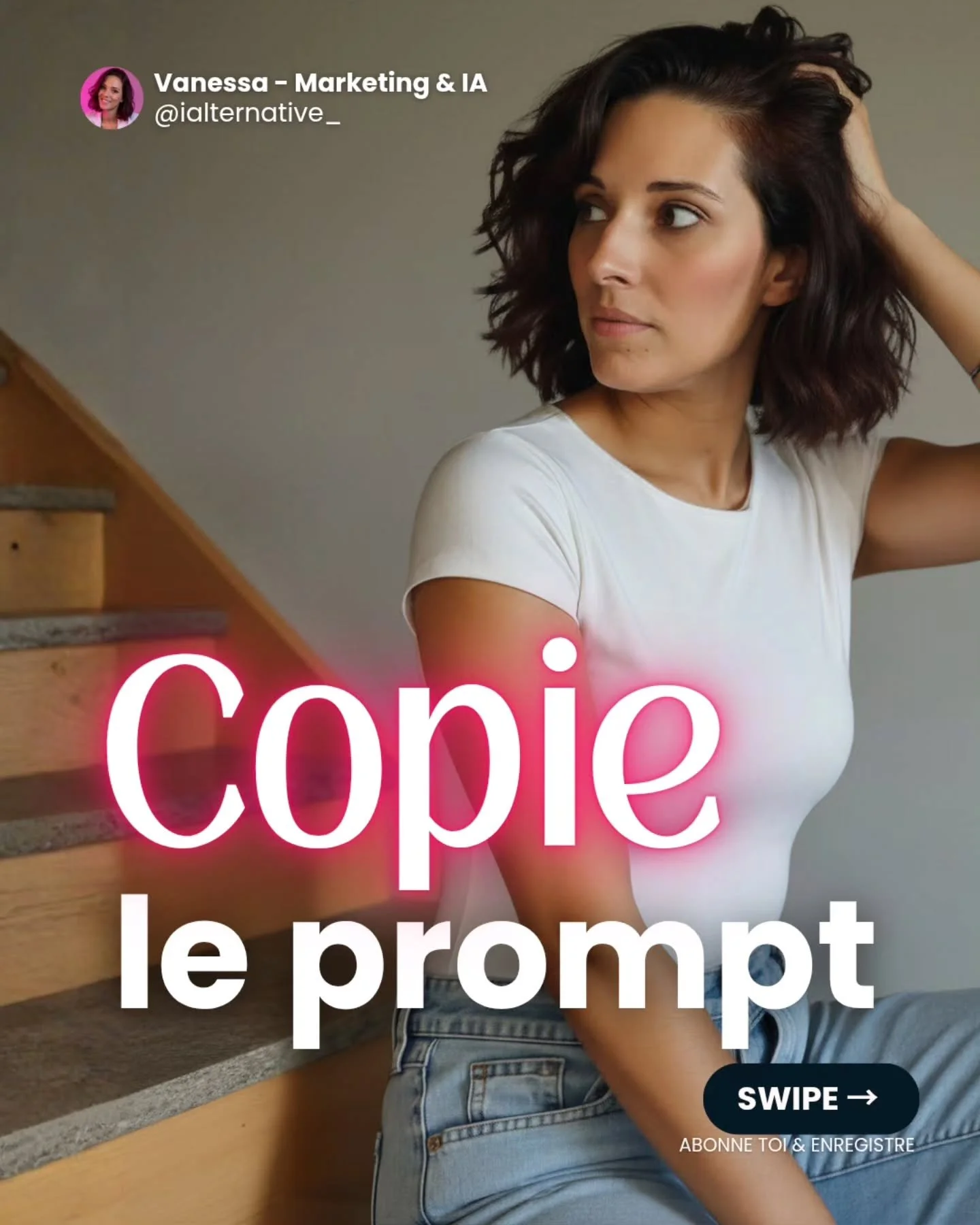 Vote pour le prochain prompt en storie aujourd'hui !

Tu veux g&eacute;n&eacute;rer exactement le m&ecirc;me style de photo que celle que je viens de te montrer ?� 
Copie le prompt, colle-le dans ton outil pr&eacute;f&eacute;r&eacute;&hellip; et rega