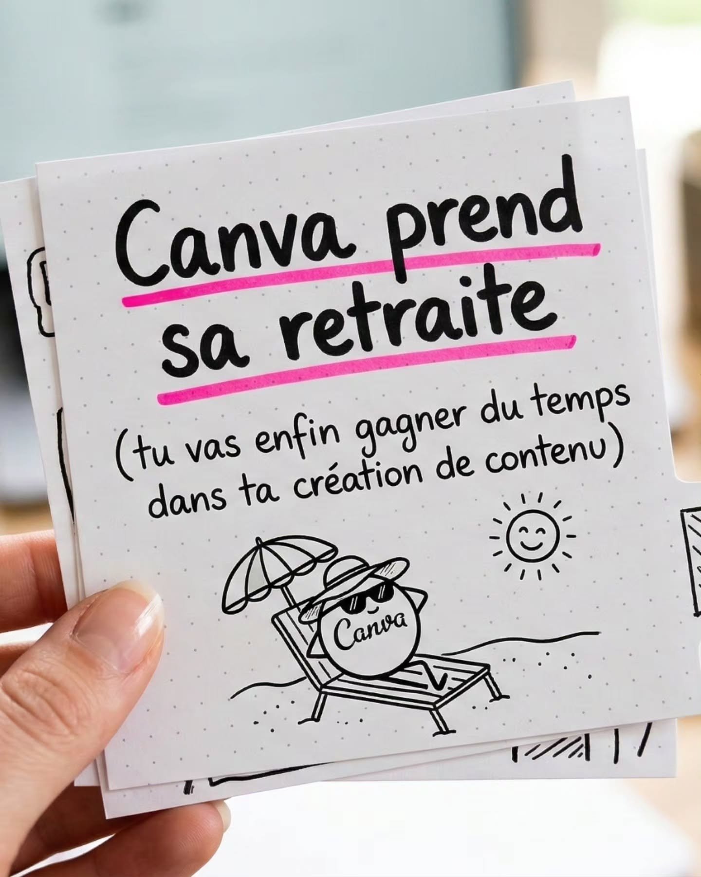 Ce carousel m'a pris 8mn.

du texte au visuel en passant par rien du tout puisque je n'ai eu besoin que d'un outil.

Gemini ou ChatGPT c'est toi qui choisi !

Et oui tu pourras utiliser tes couleurs et ton branding.

Et oui aussi c'est valable PEU IM