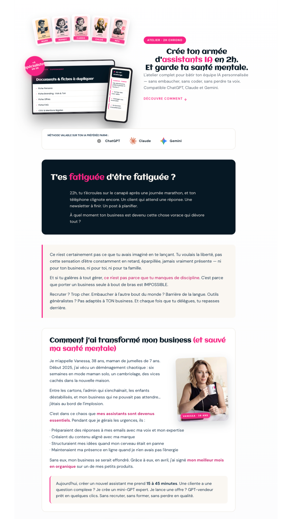 Page de vente