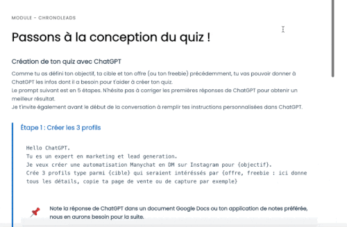 Les prompts ChatGPT sont optimisés