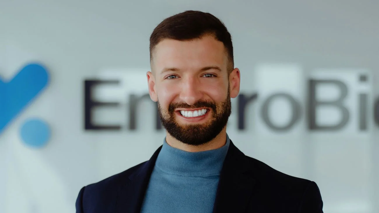 Portrait of EnteroBiotix CEO, Dr James McIlroy