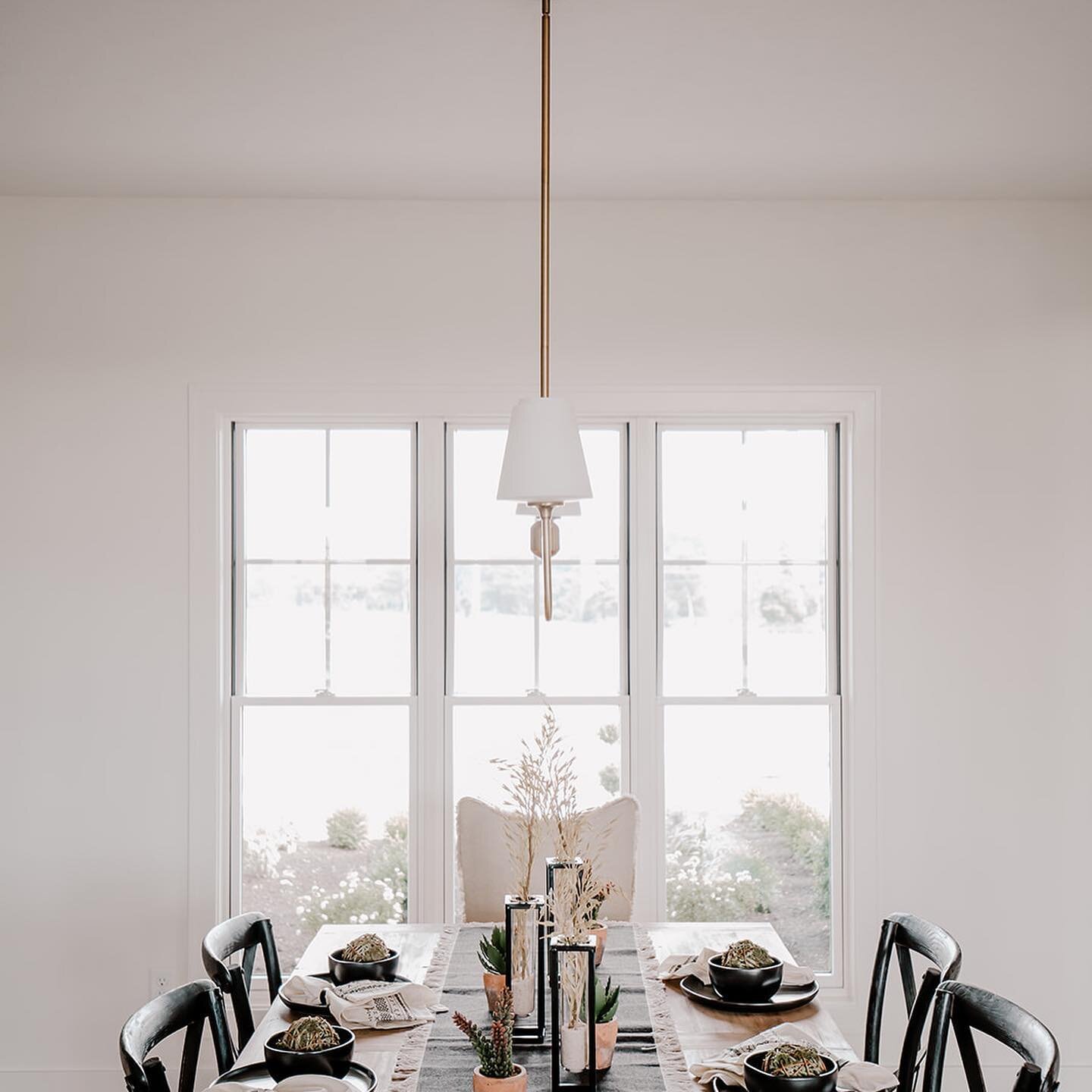 I always encourage my clients to leave their dining tables set, it gives you the opportunity to enjoy those special/seasonal place settings and your tablescapes everyday not just on special occasions!! The dining table is where so many memories are m