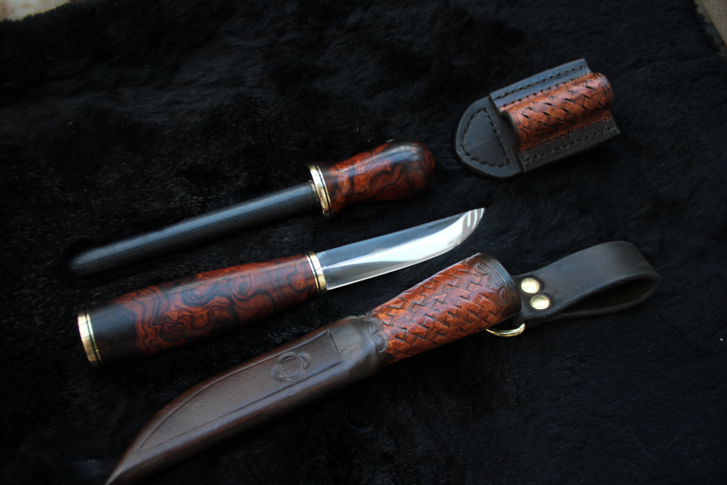 Perla - Puukko Knife - Custom Scandinavian Bushcraft Knife w/ Sheath –  Warwood Made