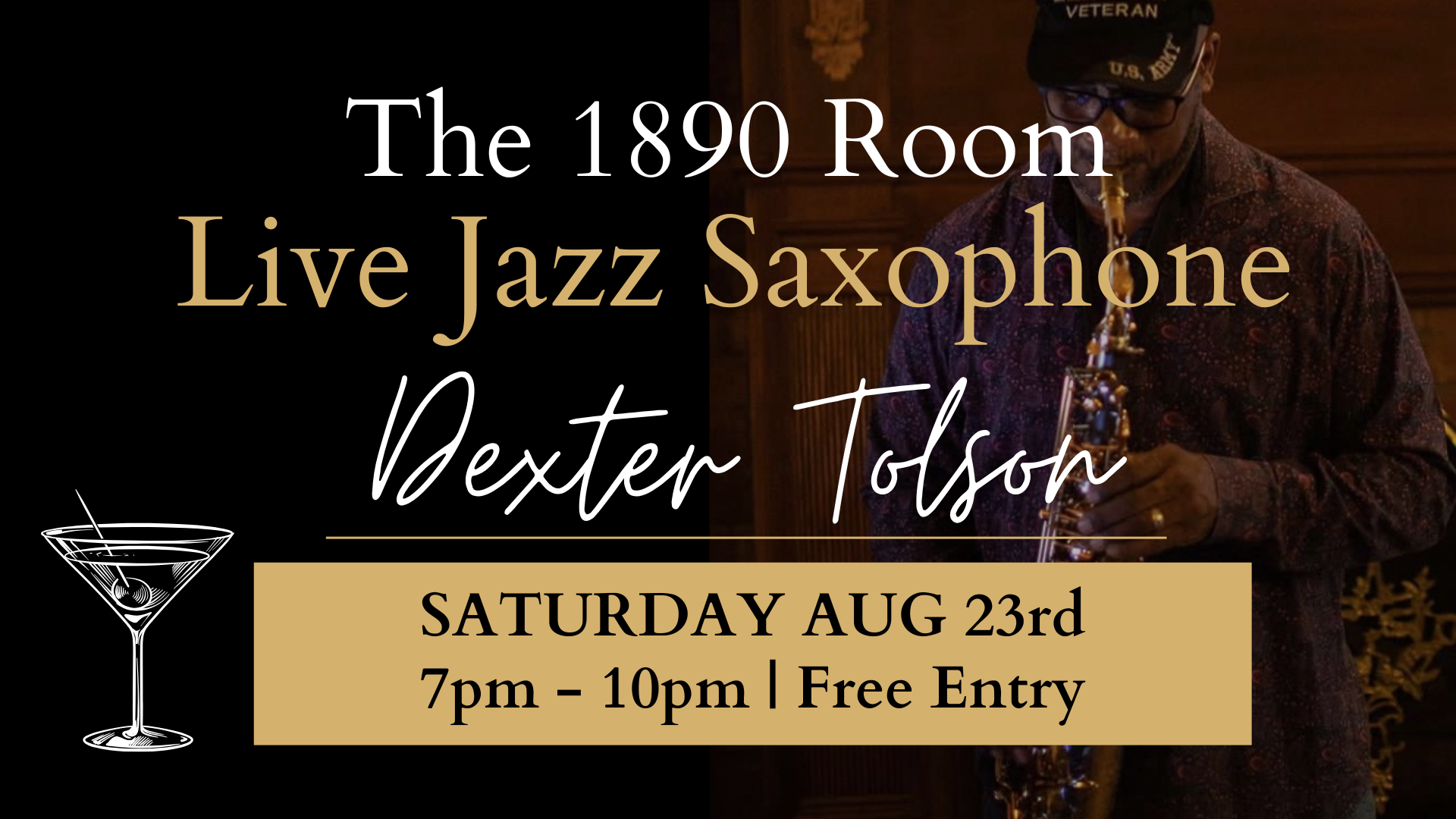 LIVE JAZZ SAXOPHONE WITH DEXTER TOLSON