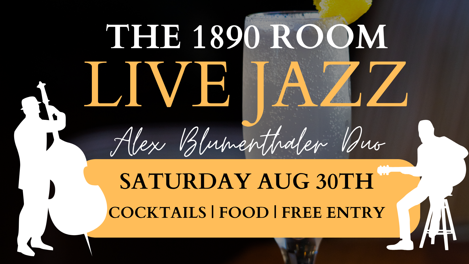 LIVE JAZZ DUO HOSTED BY ALEX BLUMENTHALER