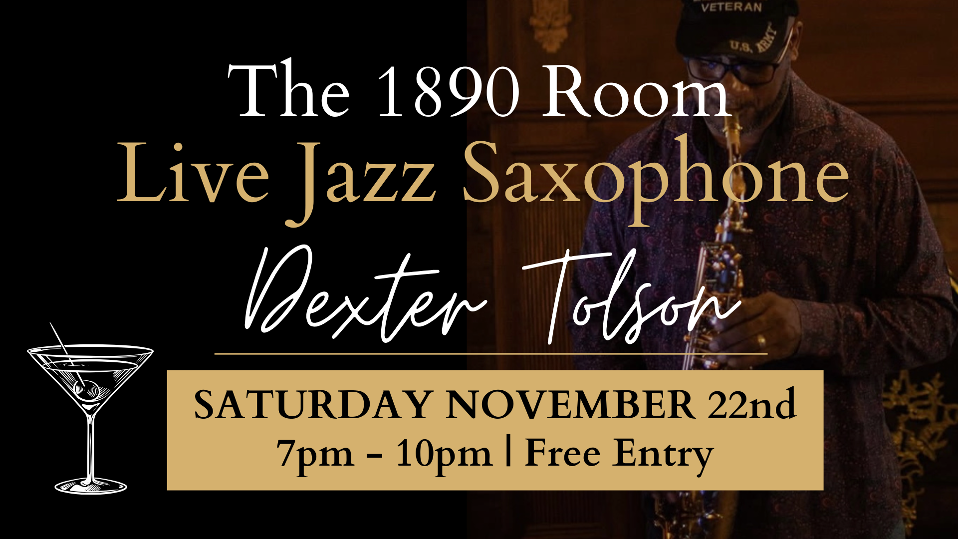 LIVE JAZZ SAXOPHONE WITH DEXTER TOLSON