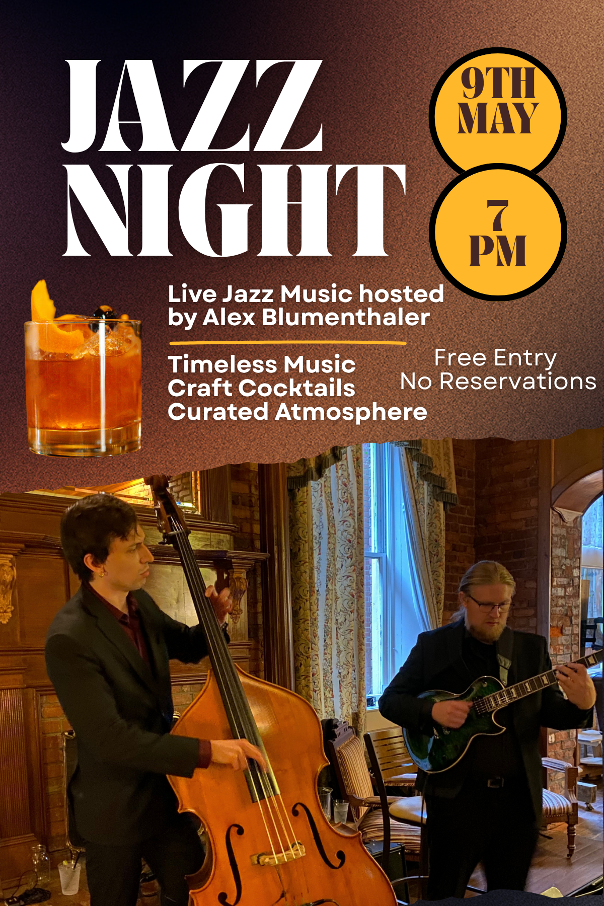 LIVE JAZZ MUSIC WITH ALEX BLUMENTHALER