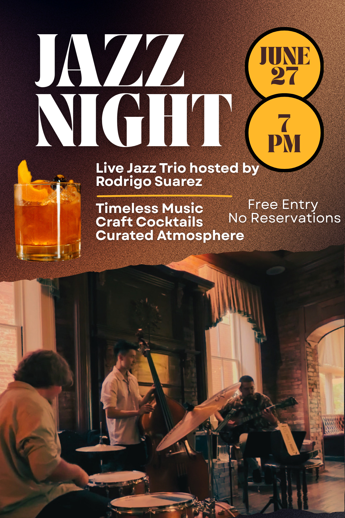 LIVE JAZZ TRIO WITH RODRIGO SUAREZ 