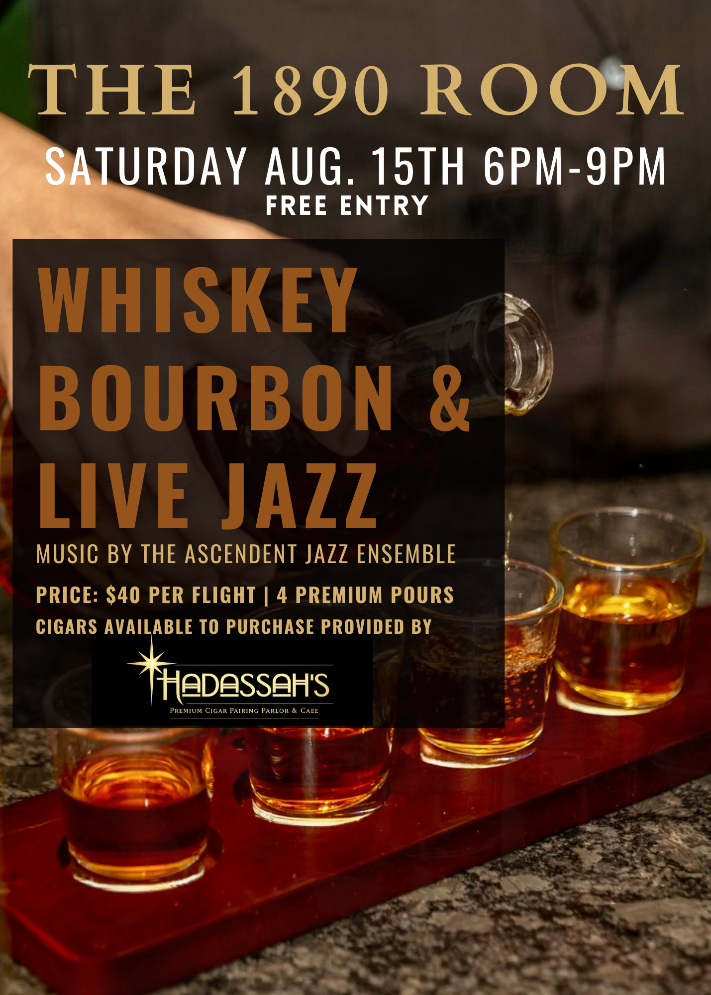 BOURBON FLIGHTS & JAZZ NIGHT