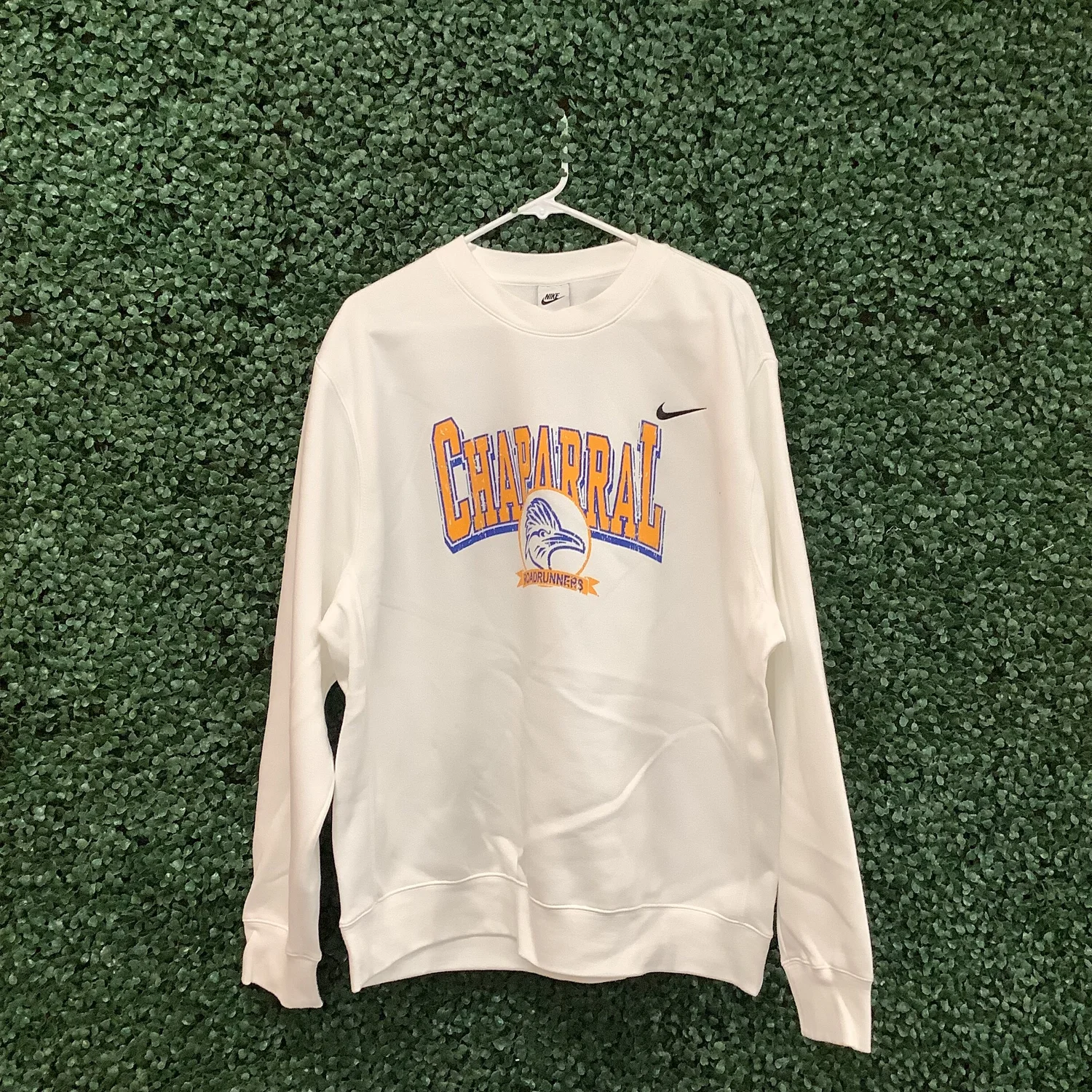 White vintage nike crewneck sale