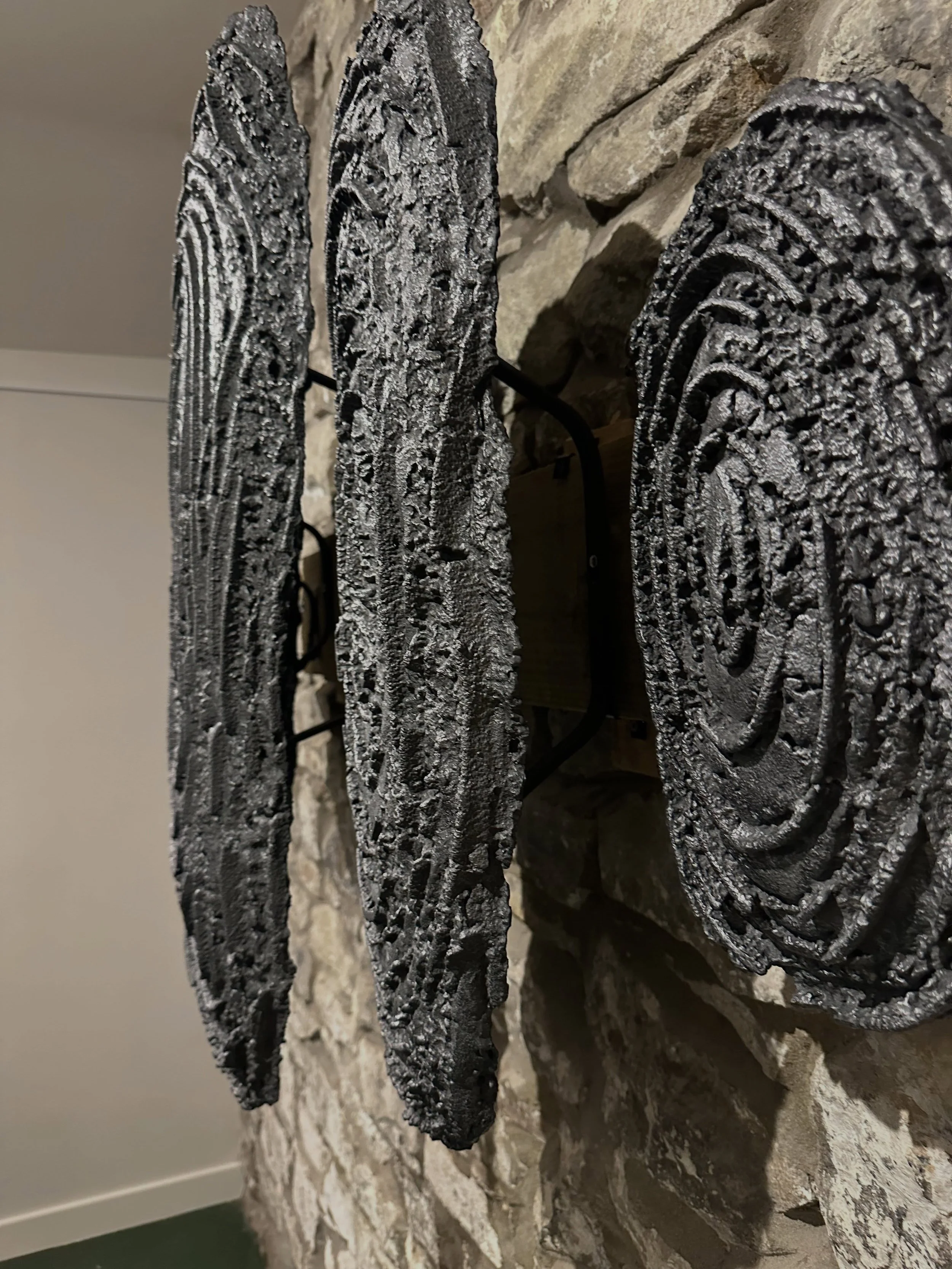 &lsquo;Gofod&rsquo; last night opening exhibition ✨

Some great work all wonderfully curated in one lovely (new) space. (Didn&rsquo;t get many pics though oops). 

Thank you to Meg @curadwr for including Cambrian wool. Feels great to have my textiles