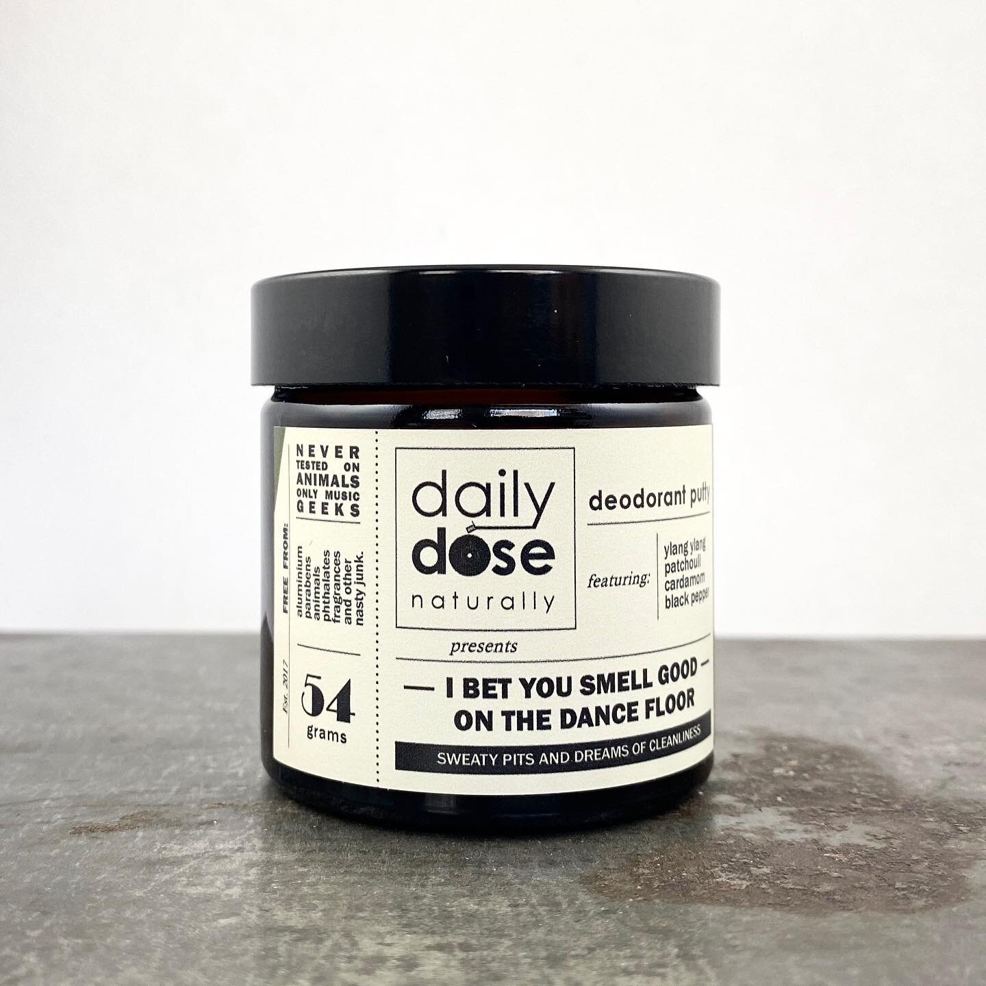 I BET YOU SMELL GOOD ON THE DANCE FLOOR 🎶 Natural Deodorant Putty 

sweaty pits and dreams of cleanliness 

Featuring: ylang ylang, patchouli, cardamom and black pepper

Warm, sweet, sensual and enticing..
We could all use a bit of spice in our live