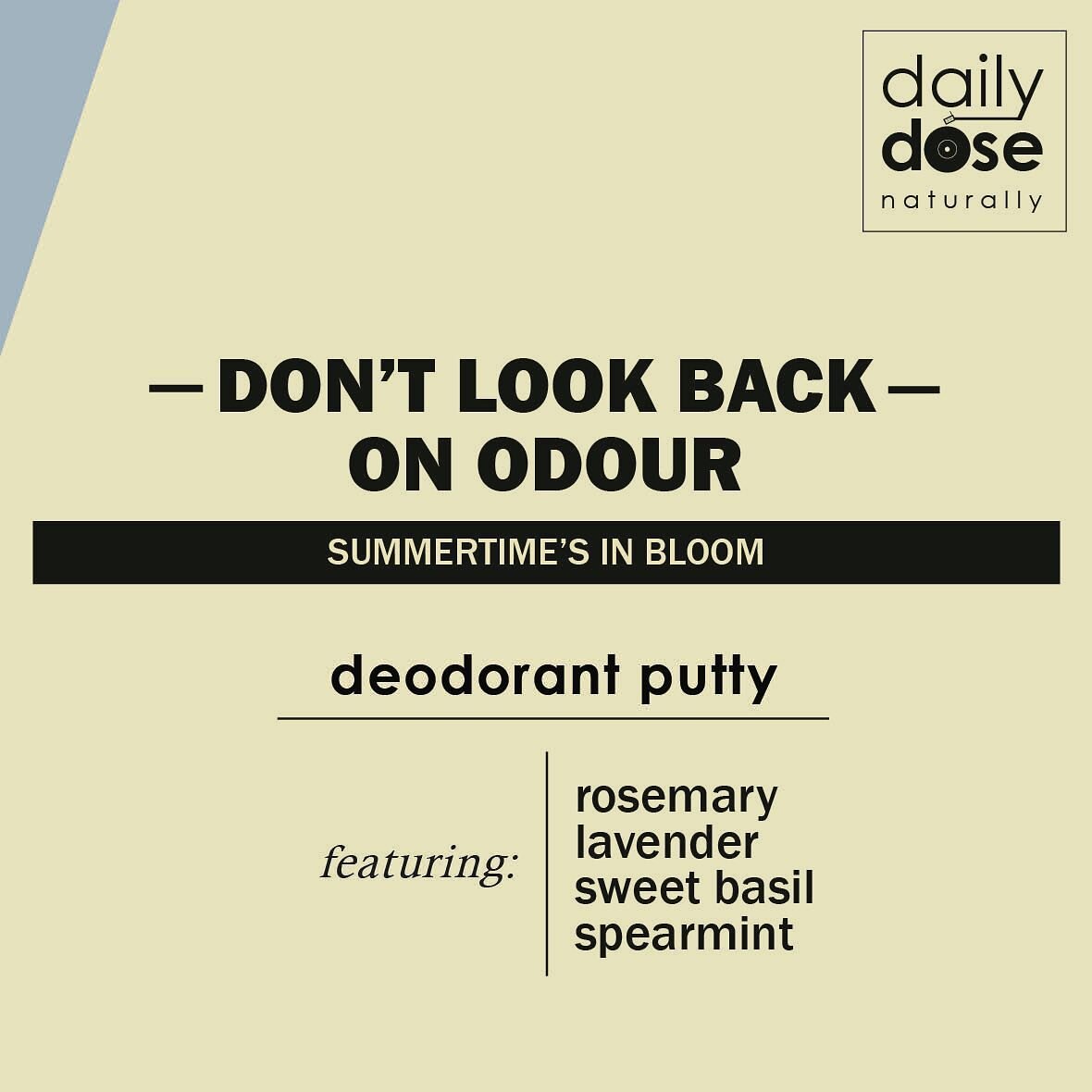 Summertime certainly is in bloom! ☀️Beat the heat (or at least avoid the potential underarm odour) with our all-natural deodorant featuring a premium blend of refreshing, soothing essential oils.

SMELLING LIKE A ROCK STAR ★ 

#dontlookbackonodour #s