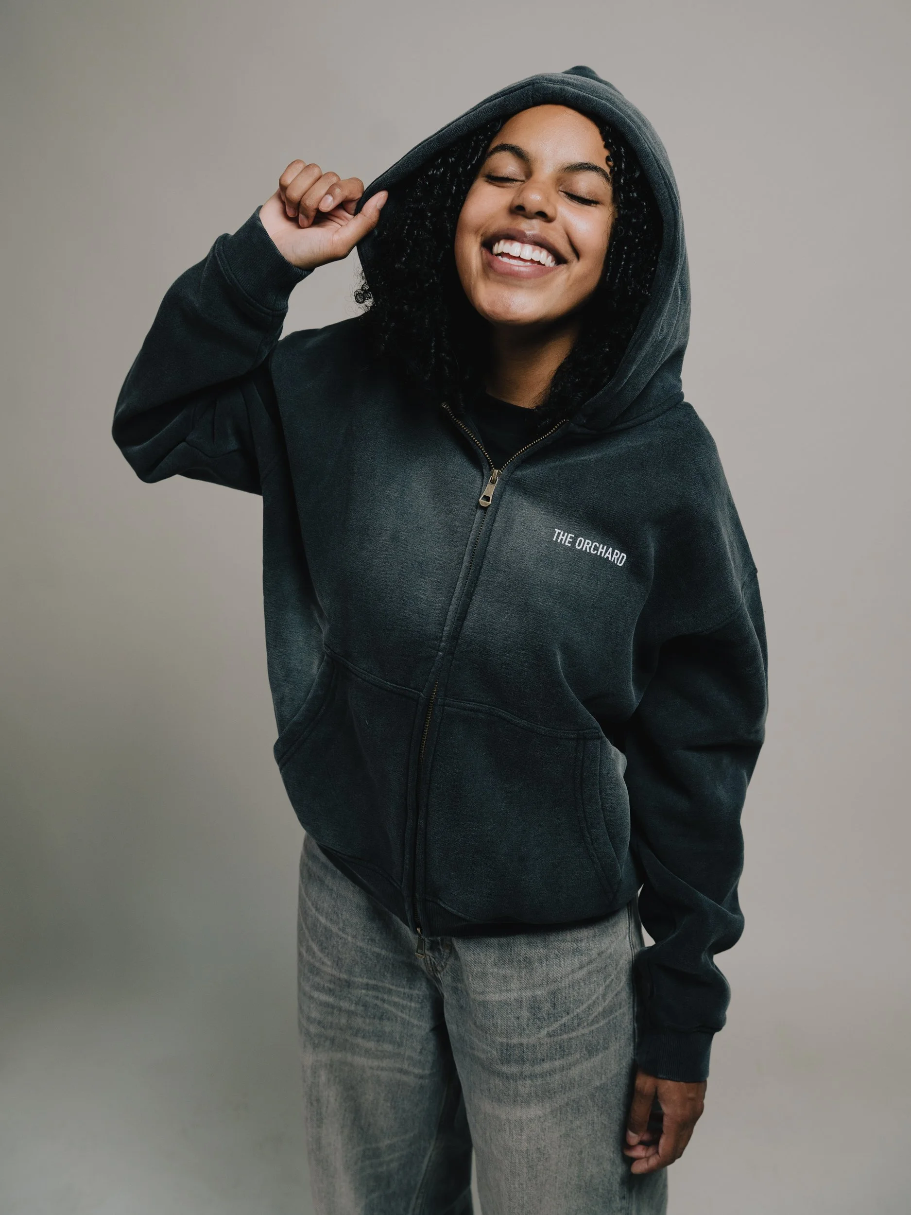 Boxy Hoodie (Dark Grey)