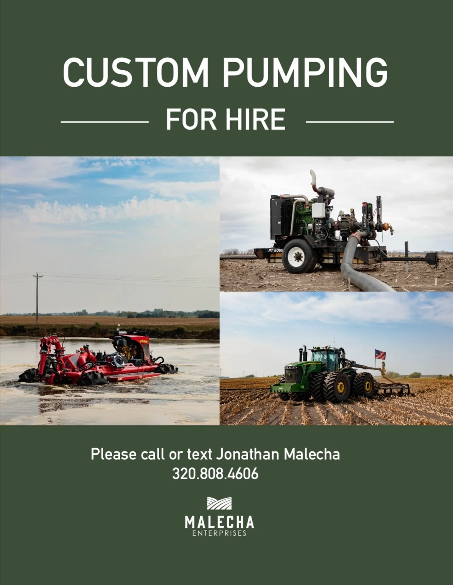 🚜 We&rsquo;re in the thick of spring manure pumping&mdash;do you have a crew lined up?

We have availability to pump more liquid manure and would be glad to help. Give us a call to get a quote or talk through your needs.

✔️ 10-inch mainline hose wi
