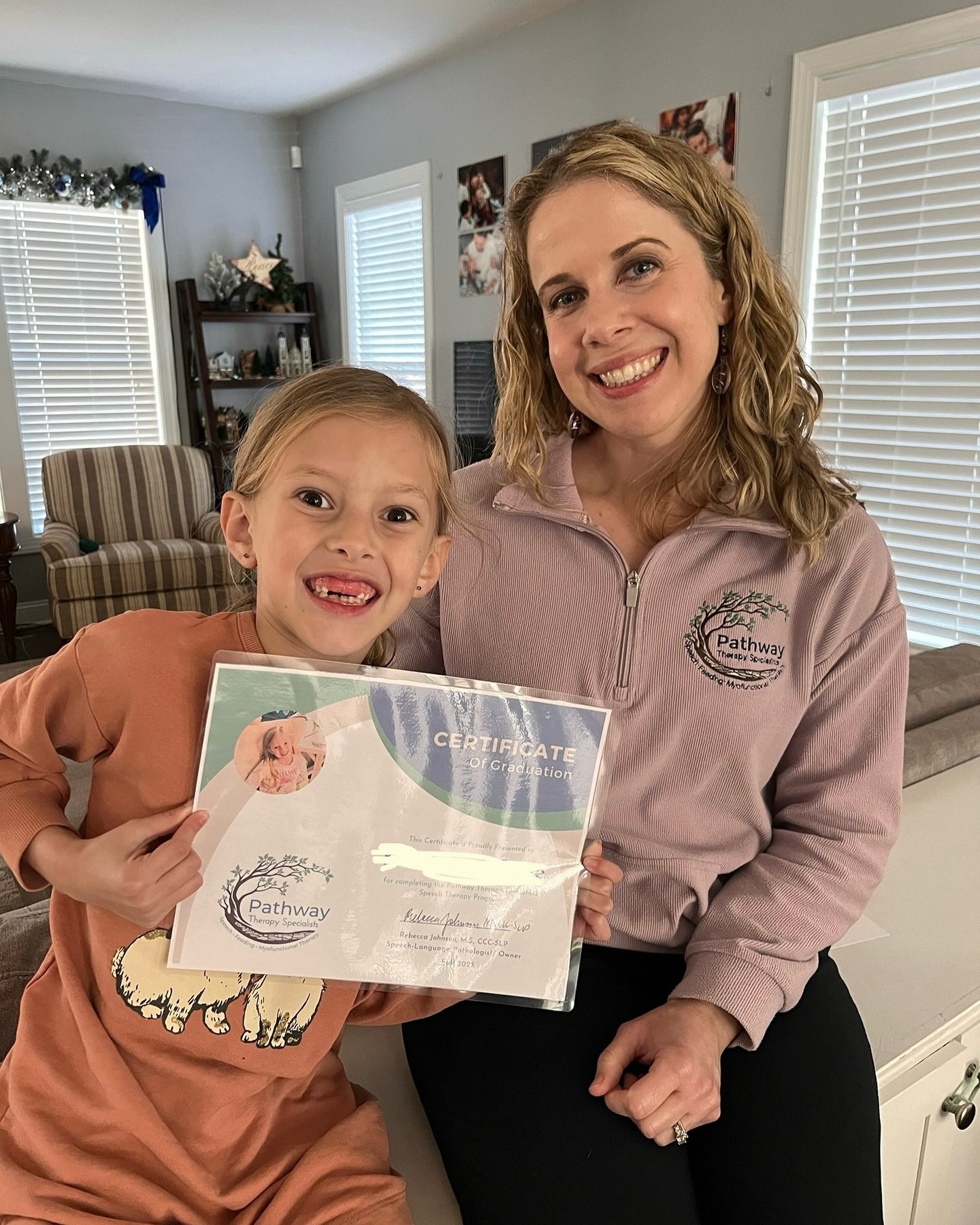 We had a Pathway graduation this week! 🥳🥳

This little lady and her sweet family have put in ALL the hard work to support her therapy goals! She&rsquo;s made tons of improvements in oral function as a result (and lost a few teeth along the way). 

