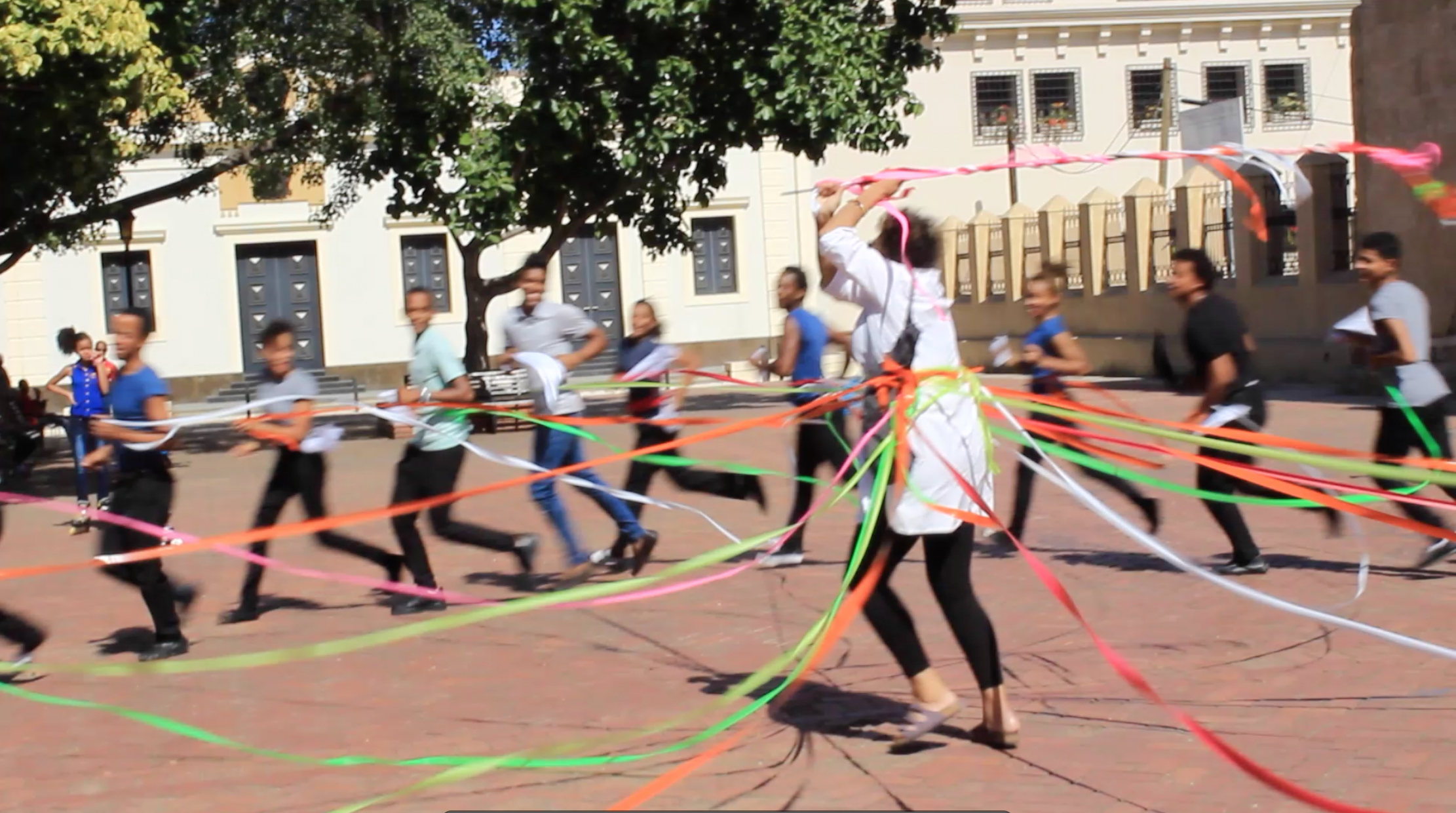 ”Soy/Blanca, Soy Negra” I Am Black_I am White” 2015, Index-Santo Domingo, Miami, Puerto Rico Performance Festival, Santo Domingo, Dom. Rep. Parque Colon