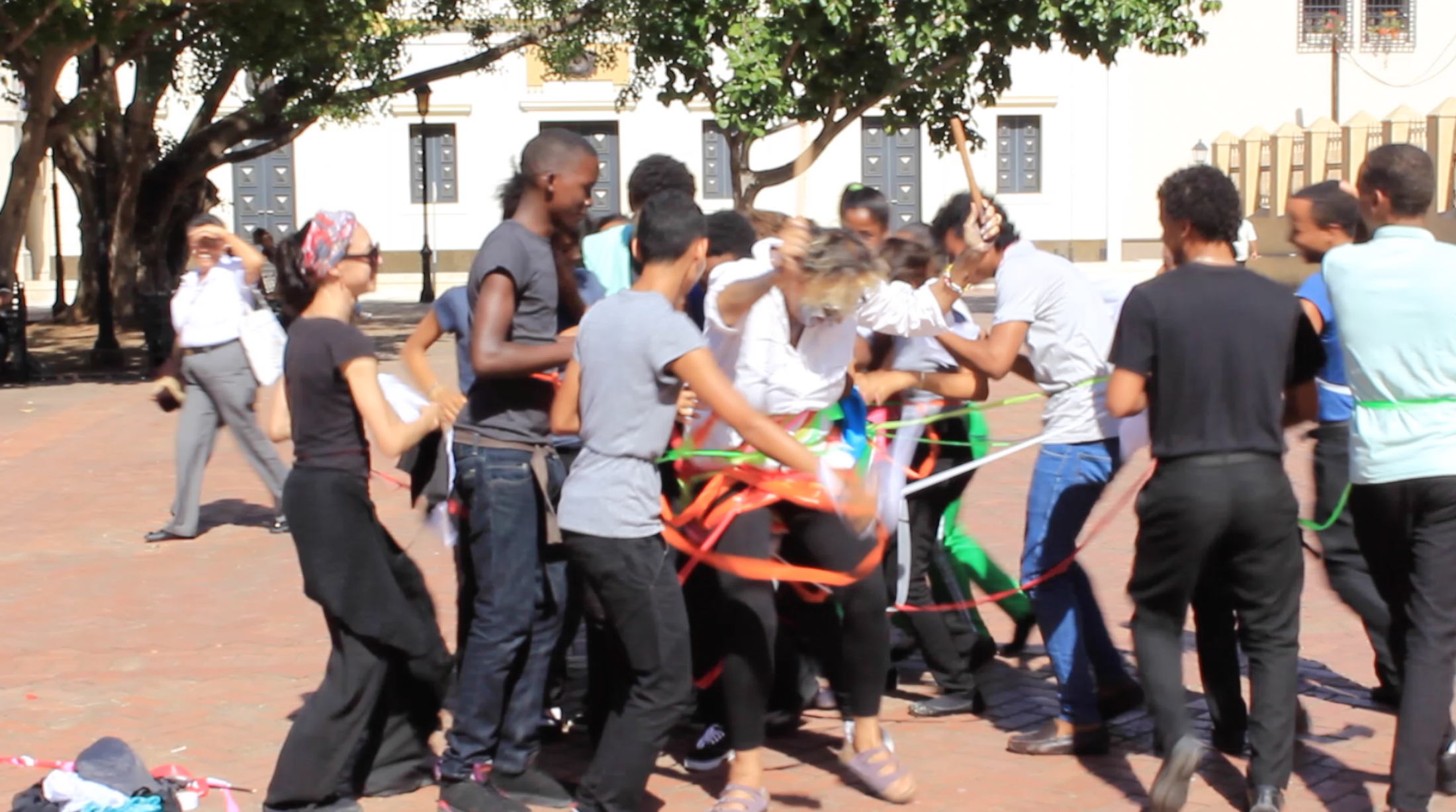 ”Soy/Blanca, Soy Negra” I Am Black_I am White” 2015, Index-Santo Domingo, Miami, Puerto Rico Performance Festival, Santo Domingo, Dom. Rep. Parque Colon