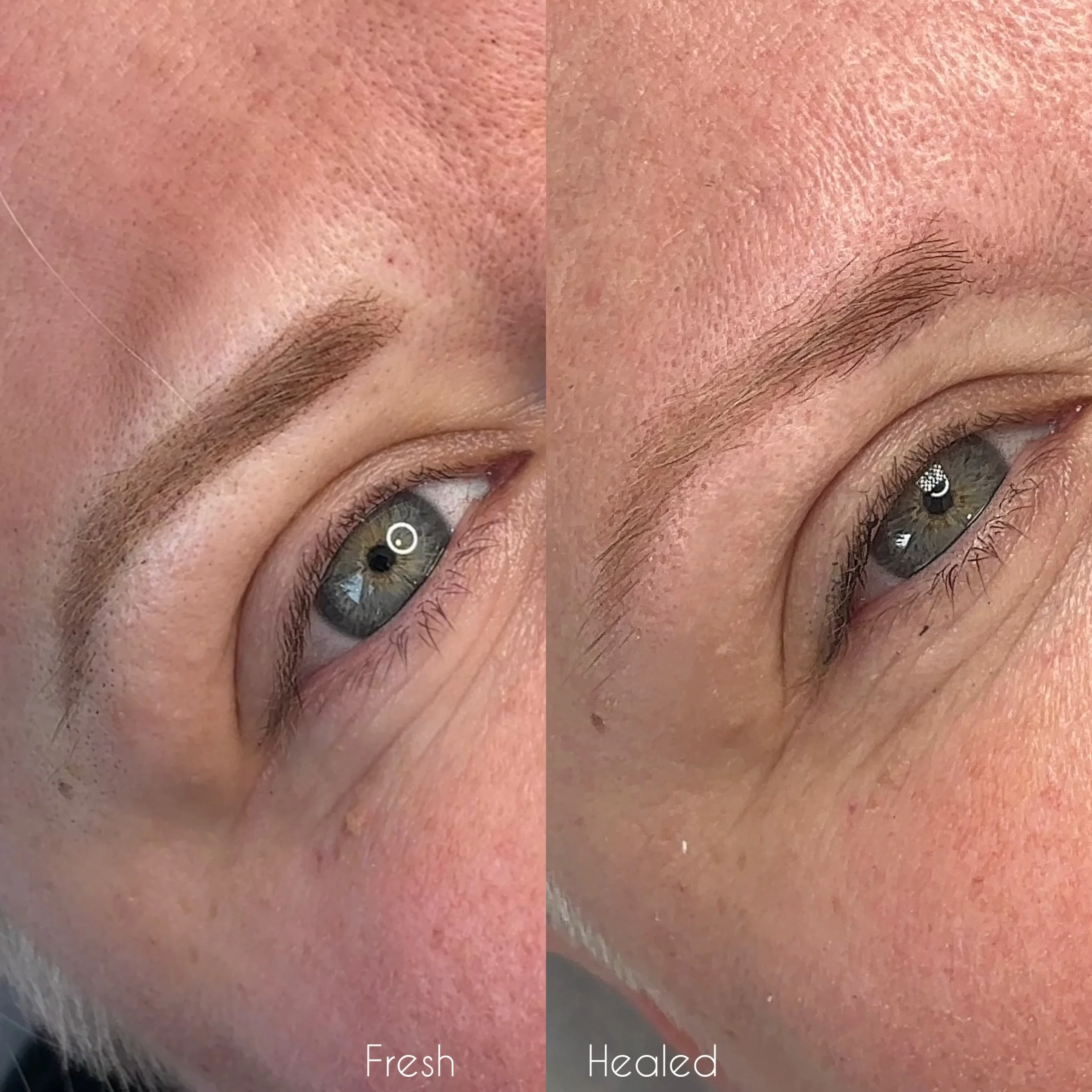 Powder brows can be natural. 🤍

They can look soft, warm, and like a subtle makeup-filled effect &mdash; not like your eyebrows are tattooed on.

In my opinion, the best brows look structured, shaped, and enhanced while still feeling natural. The go
