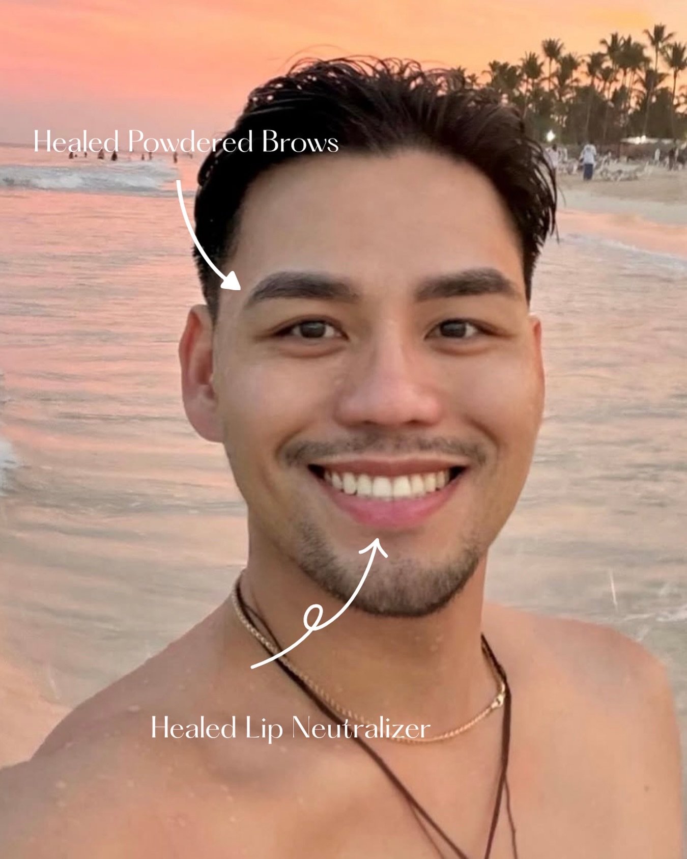 Healed PMU should still look like you. 

For this client, we used powdered brows to softly define the brow shape and lip neutralization to help balance and brighten the lips. Nothing harsh. Nothing overdone. Just natural structure and colour that wor