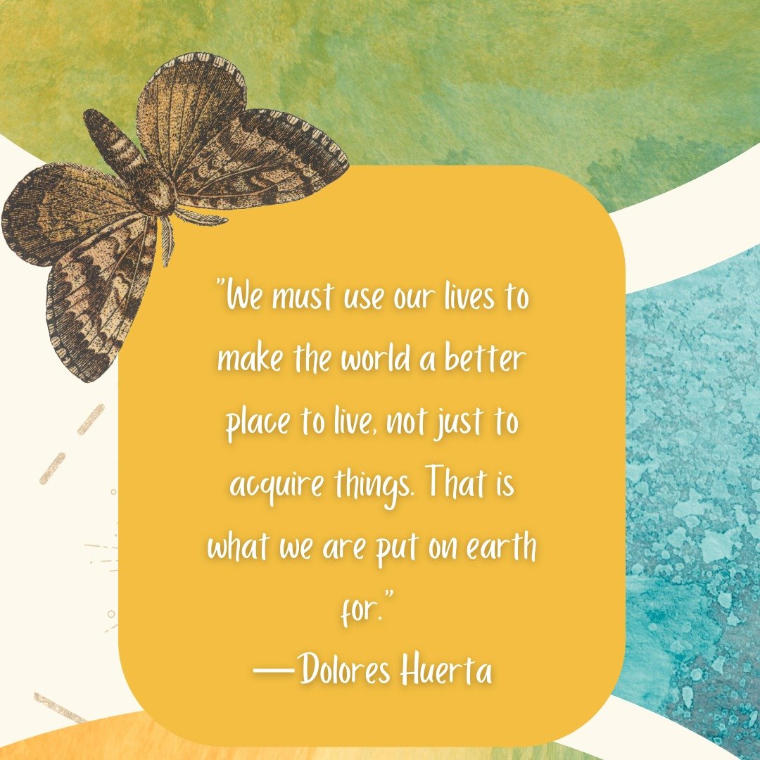 &ldquo;We must use our lives to make the world a better place to live, not just to acquire things. That is what we are put on earth for.&quot; ―Dolores Huerta
.
.
.
.
.
#EarthDayEveryday #GreenQuotes #EcoInspiration #SustainableWisdom #NatureNurtures