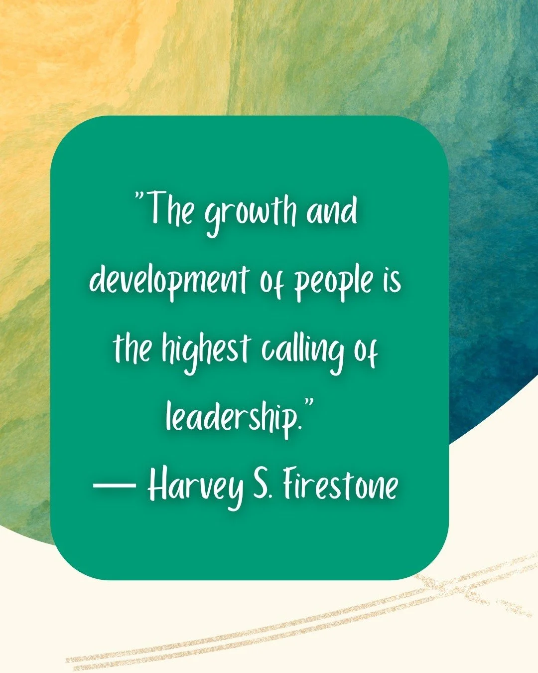 &ldquo;The growth and development of people is the highest calling of leadership.&rdquo; &mdash; Harvey S. Firestone

#BusinessGrowth #LeadershipDevelopment #PersonalGrowth #BusinessDevelopment #SuccessMindset #ProfessionalGrowth #EntrepreneurDevelop