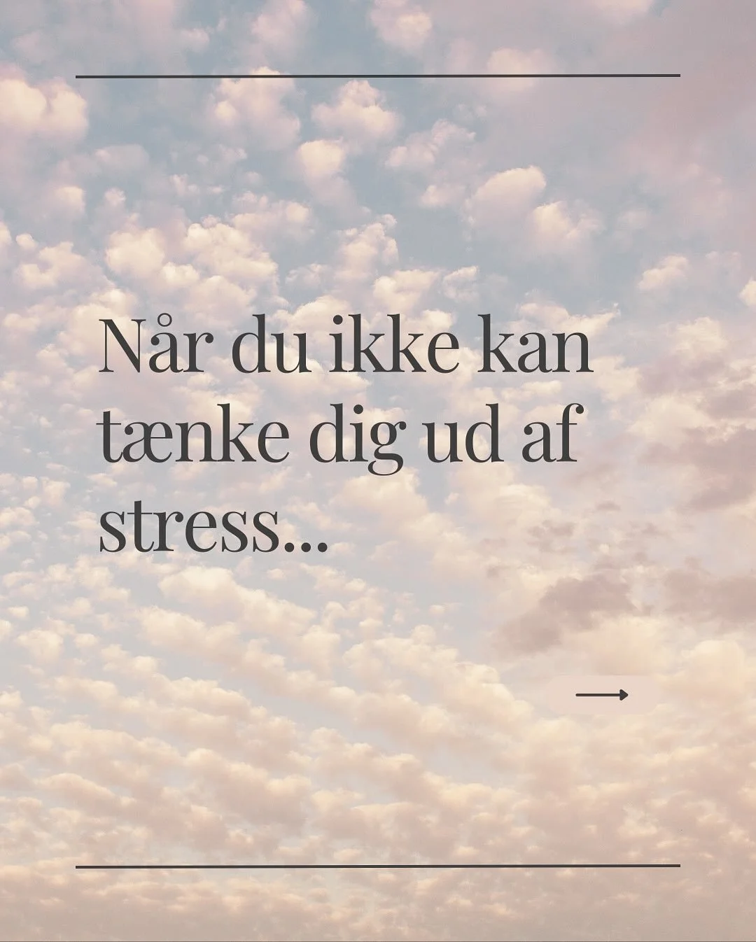 Du kan ikke t&aelig;nke dig ud af stress. Du kan kun m&aelig;rke dig hjem igen &hearts;️

#stress #mentalro #bevidsthed #indrevisdom #selvomsorg #detreprincipper #nervesystemet #pauser #selvudvikling