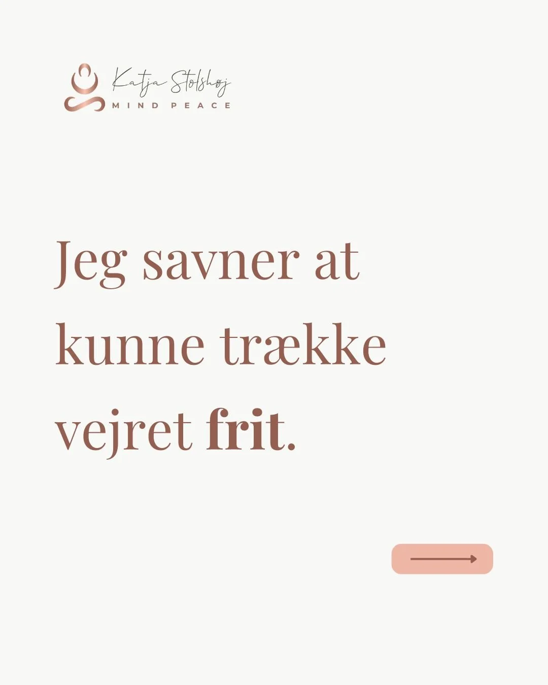 💔 Du skal ikke ramme muren, f&oslash;r du r&aelig;kker ud efter hj&aelig;lp..

De sm&aring; tegn &ndash; trykken i brystet, uroen ved sengetid, tankerne der ikke slipper &ndash; er allerede nok. 

Sm&aring; signaler, der kalder p&aring; opm&aelig;rk