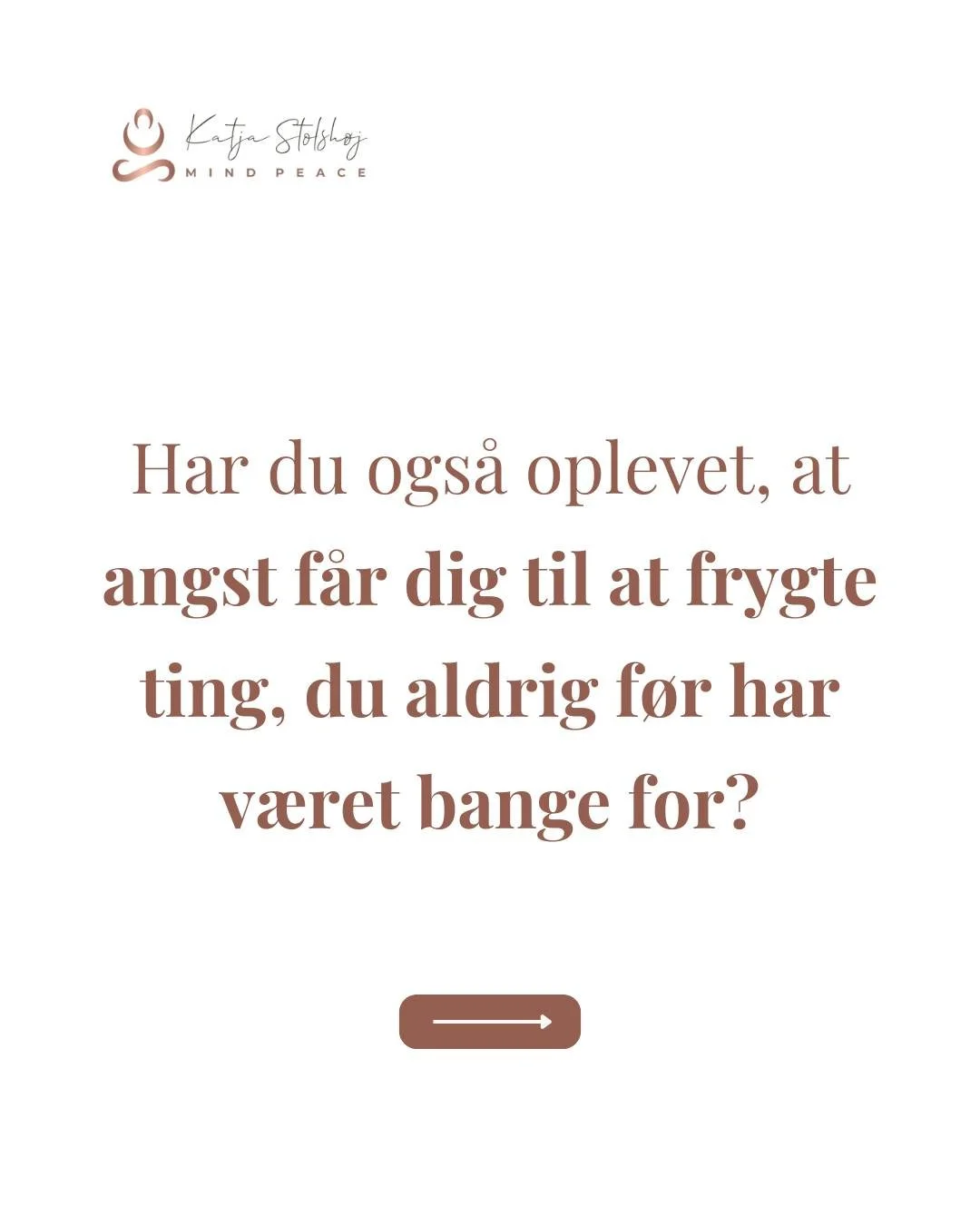 M&aring;ske begyndte det stille. Du blev pludselig nerv&oslash;s for at v&aelig;re alene. Nerv&oslash;s for at k&oslash;re i bil. Nerv&oslash;s for at st&aring; i lang k&oslash;. Nerv&oslash;s for at v&aelig;re et sted med mange mennesker, hvor du ik