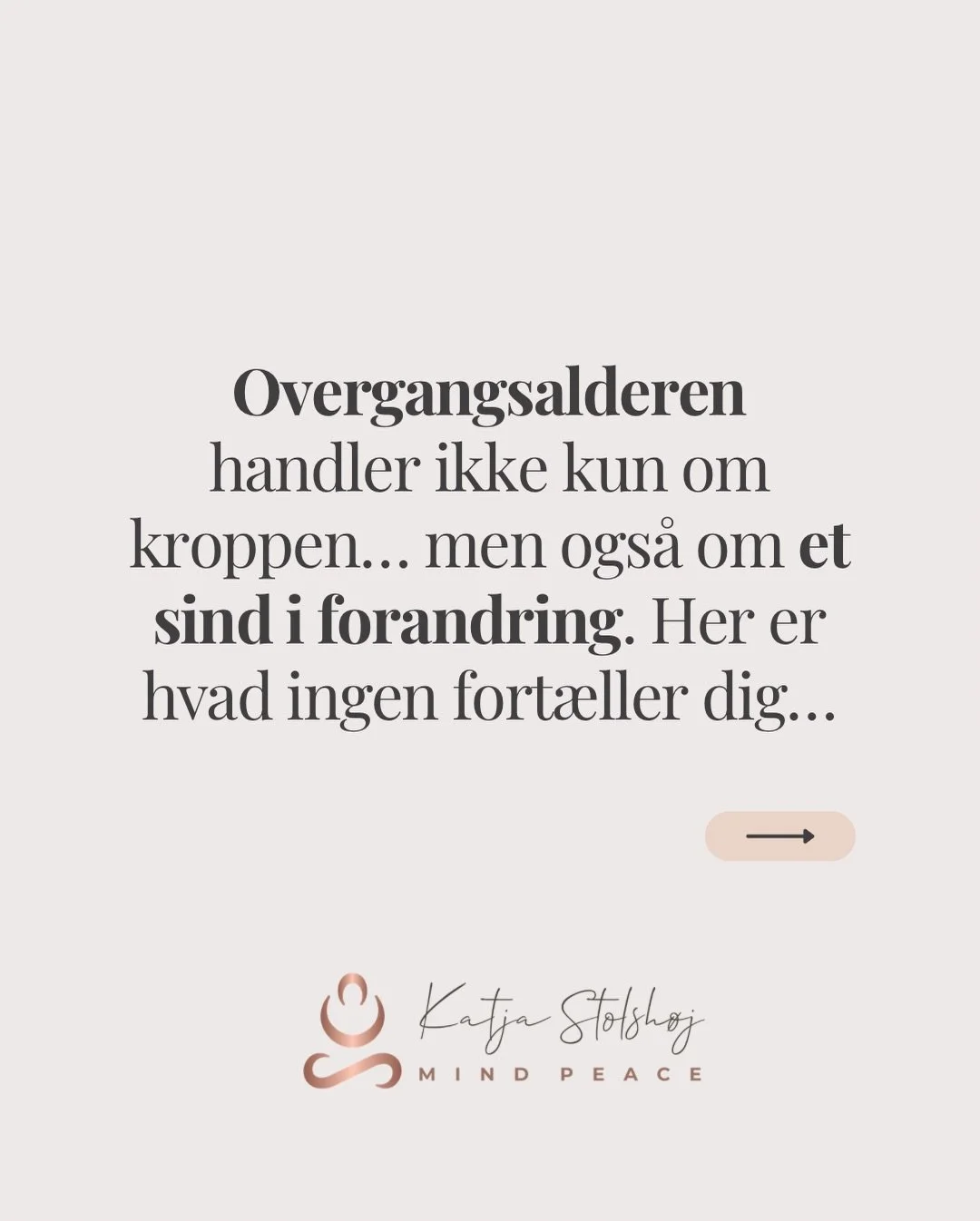 Overgangsalderen handler ikke kun om kroppen&hellip;
men ogs&aring; om et sind i forandring.
Og det er m&aring;ske her, mange kvinder bliver mest misforst&aring;et.

For det starter ofte l&aelig;nge f&oslash;r de udeblevne menstruationer. For nogle a
