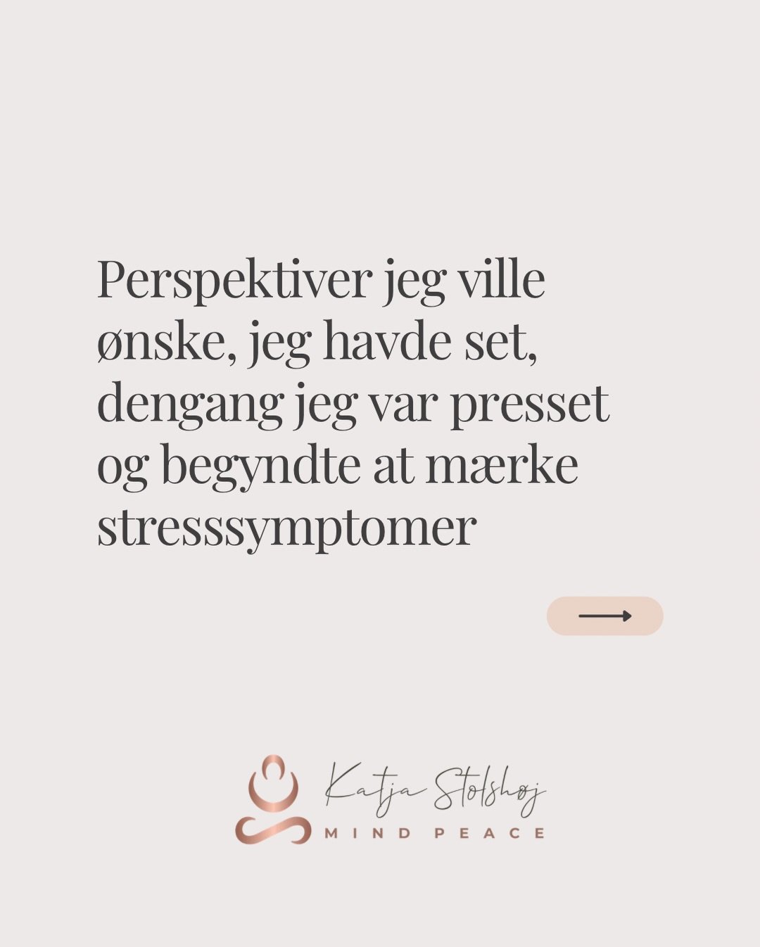 Jeg tror, mange mennesker g&aring;r rundt og misforst&aring;r deres egne symptomer.

Vi ser: tr&aelig;thed, uro, gr&aring;d, stress, sensitivitet og f&oslash;lelsen af ikke l&aelig;ngere at kunne holde det hele sammen&hellip; og tror, det betyder, at