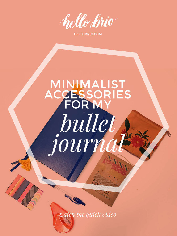 Minimal Bullet Journal Accessories — Hello Brio